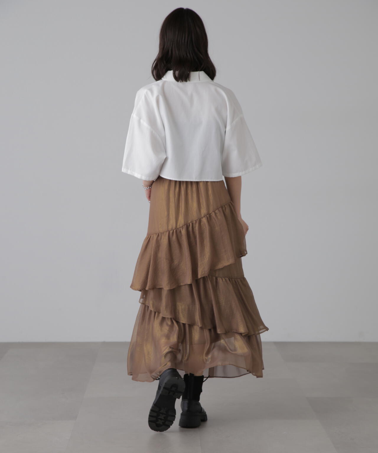 シャイニーランダムティアードスカート