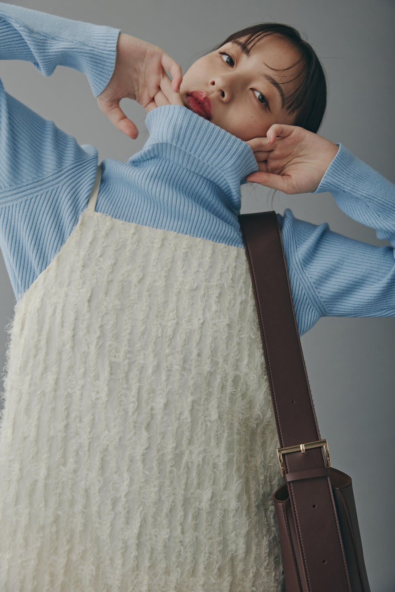 シャギーキャミナローワンピース