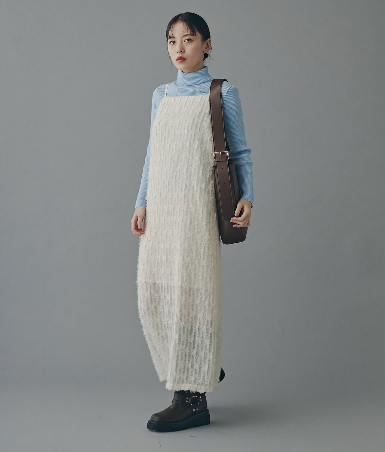 シャギーキャミナローワンピース