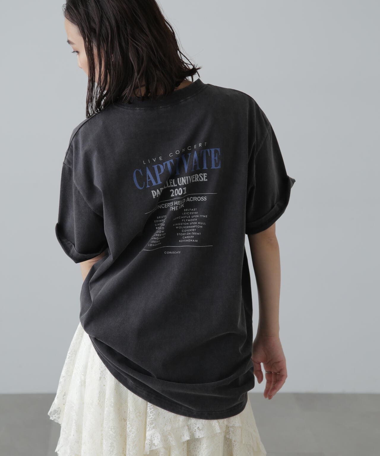 ヴィンテージライクプリントTシャツ