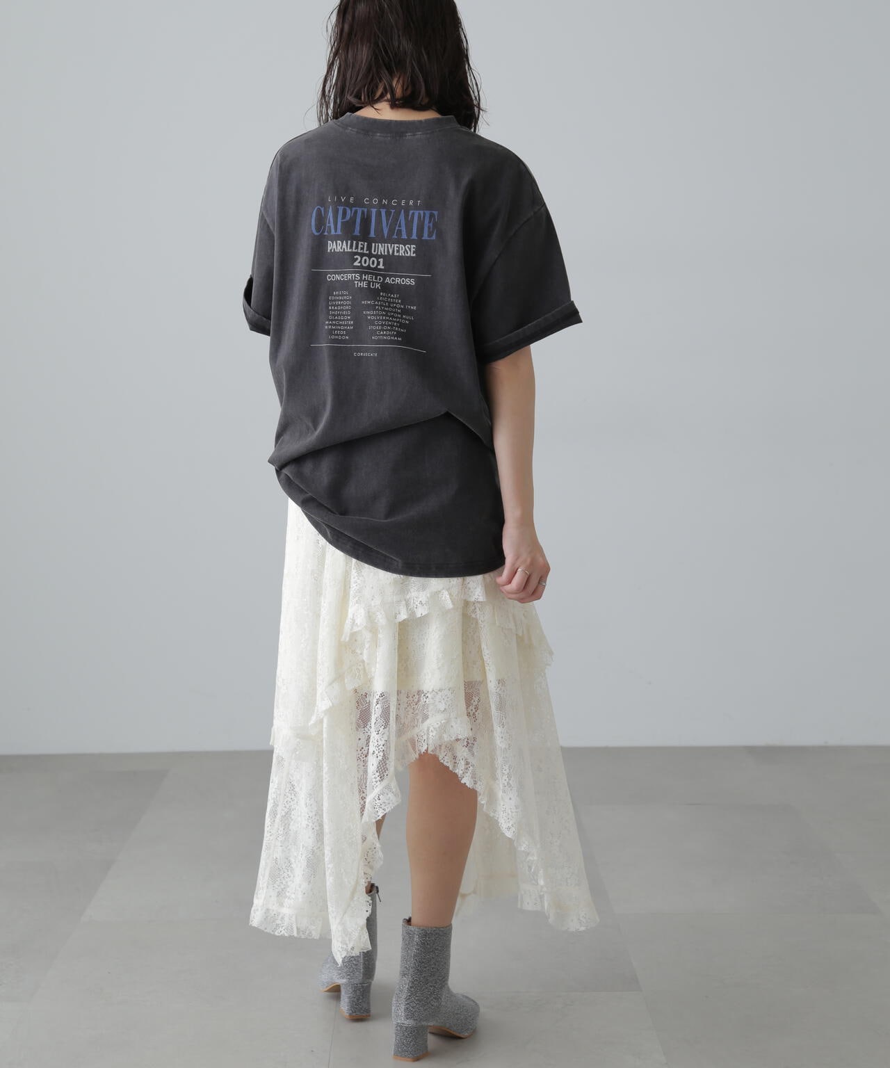 ヴィンテージライクプリントTシャツ