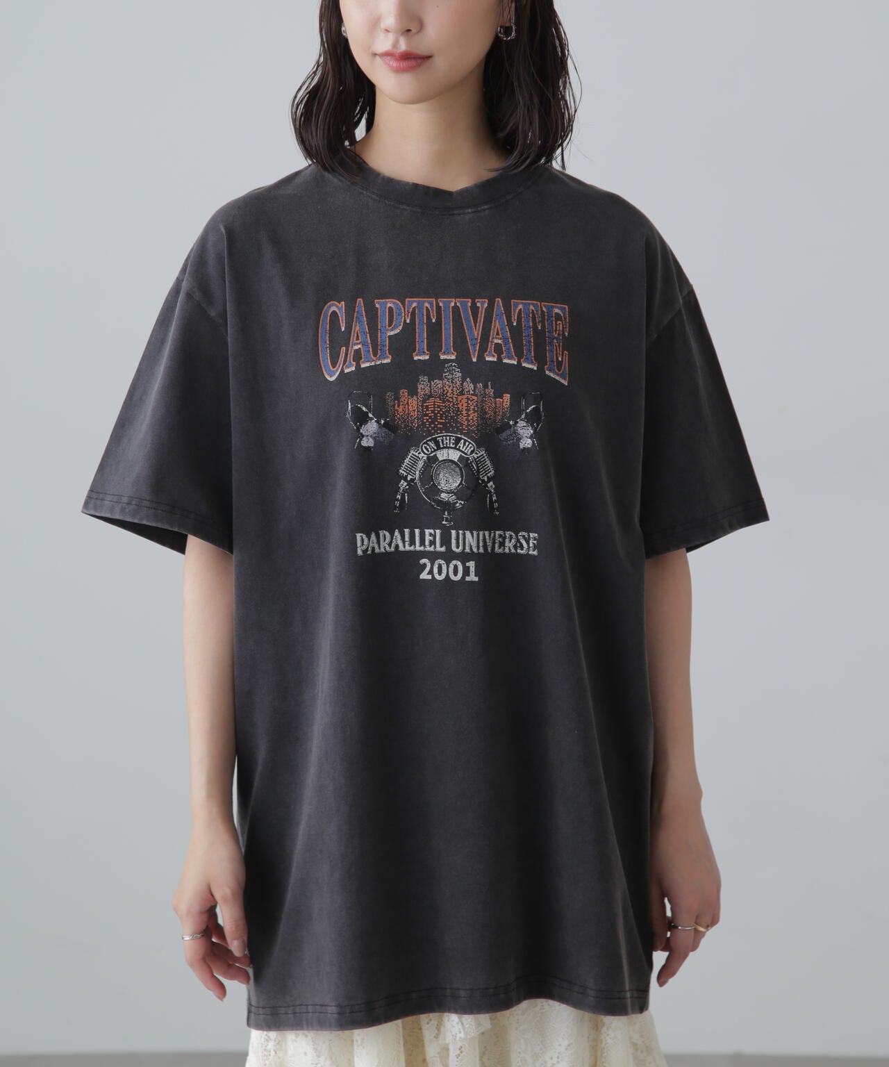 ヴィンテージライクプリントTシャツ