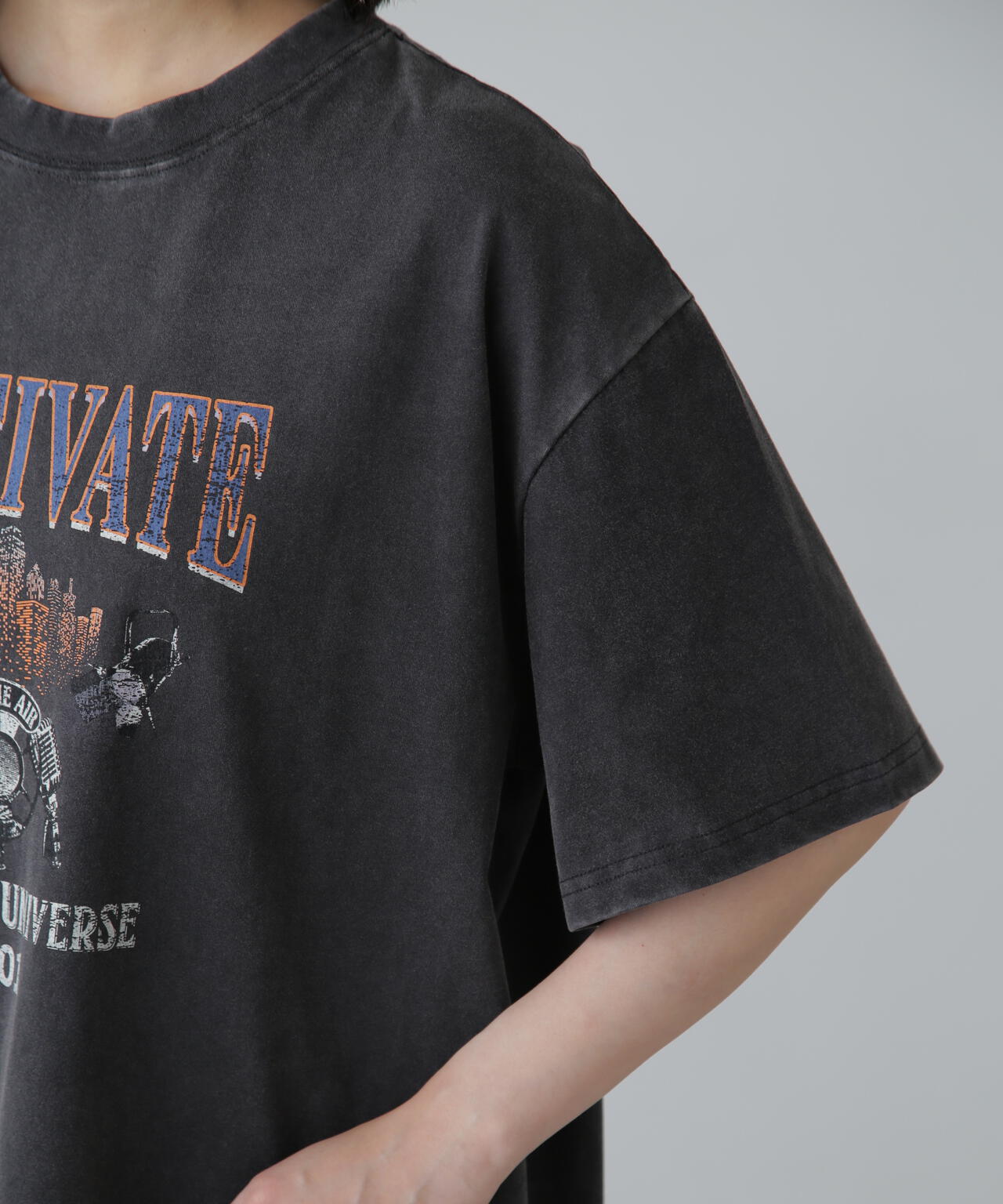 ヴィンテージライクプリントTシャツ