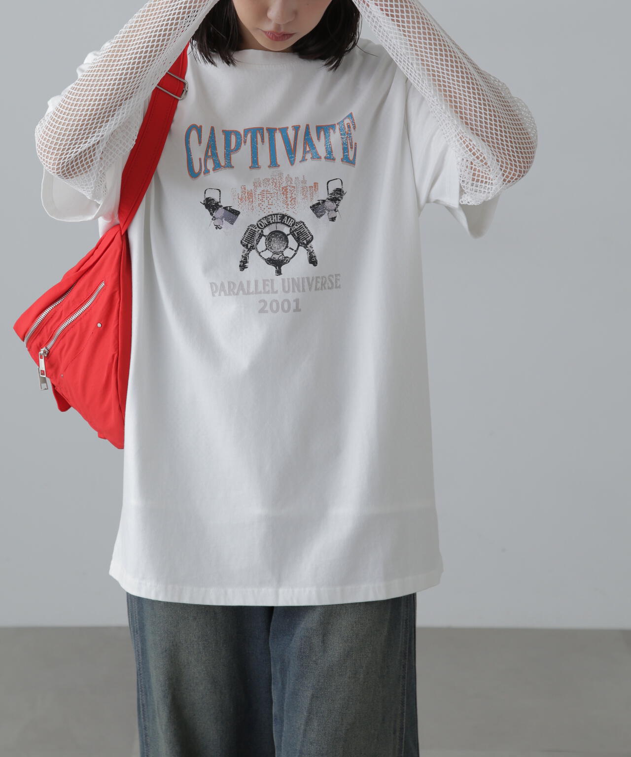 ヴィンテージライクプリントTシャツ