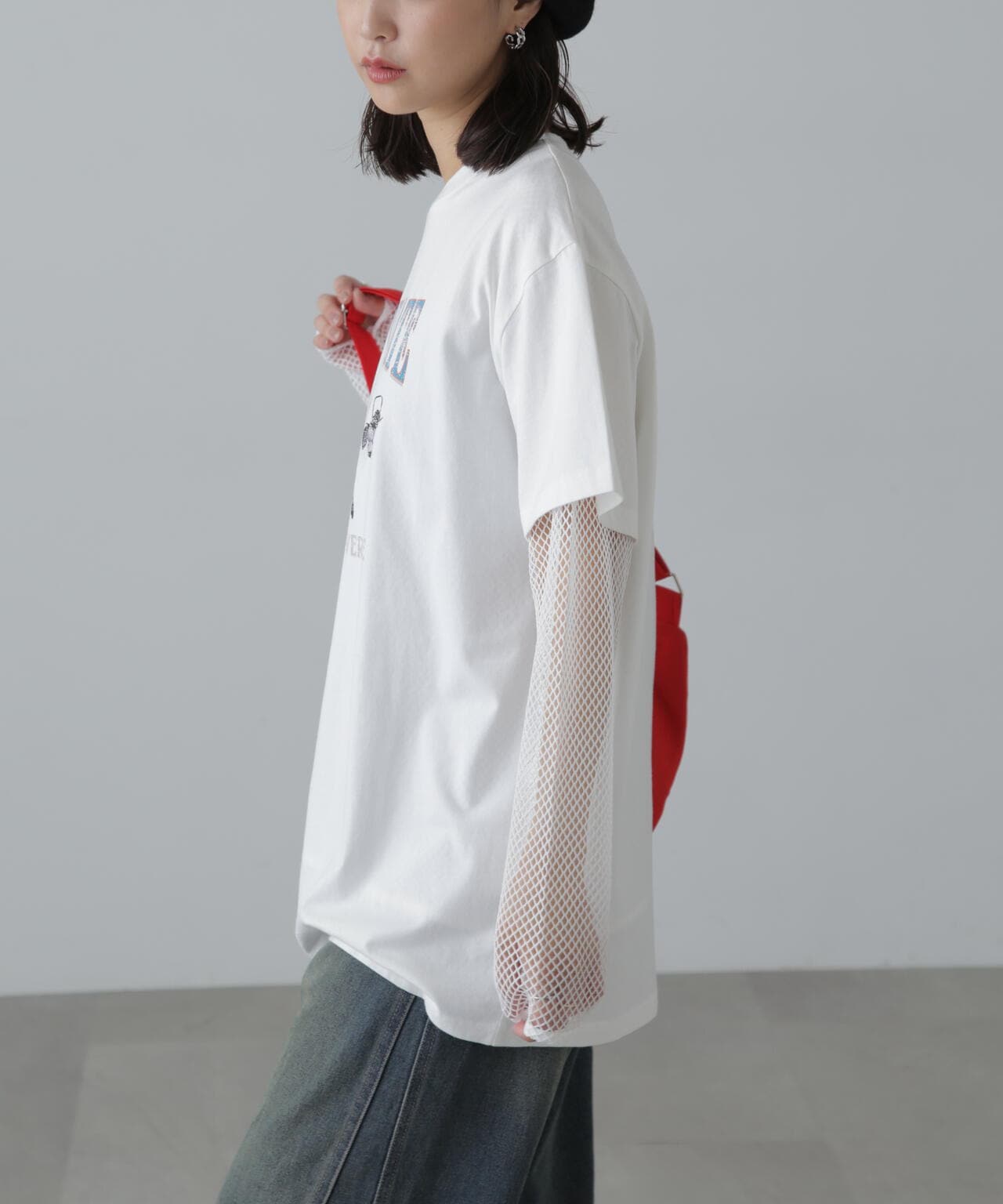 ヴィンテージライクプリントTシャツ
