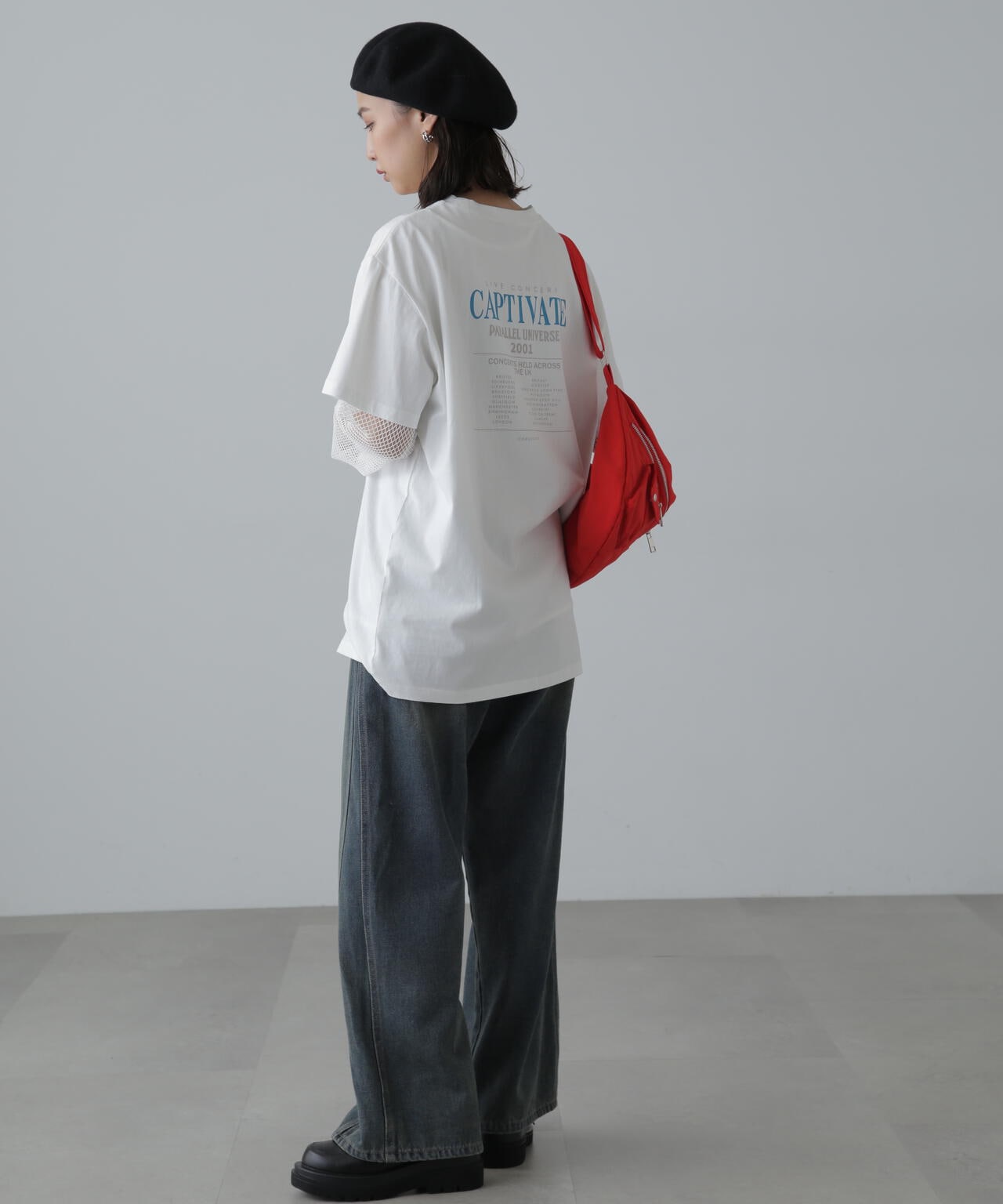 ヴィンテージライクプリントTシャツ