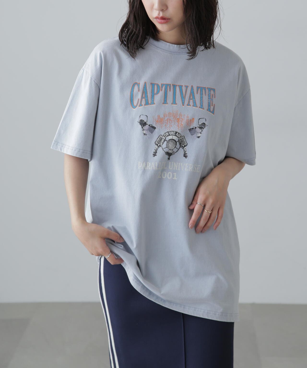 ヴィンテージライクプリントTシャツ