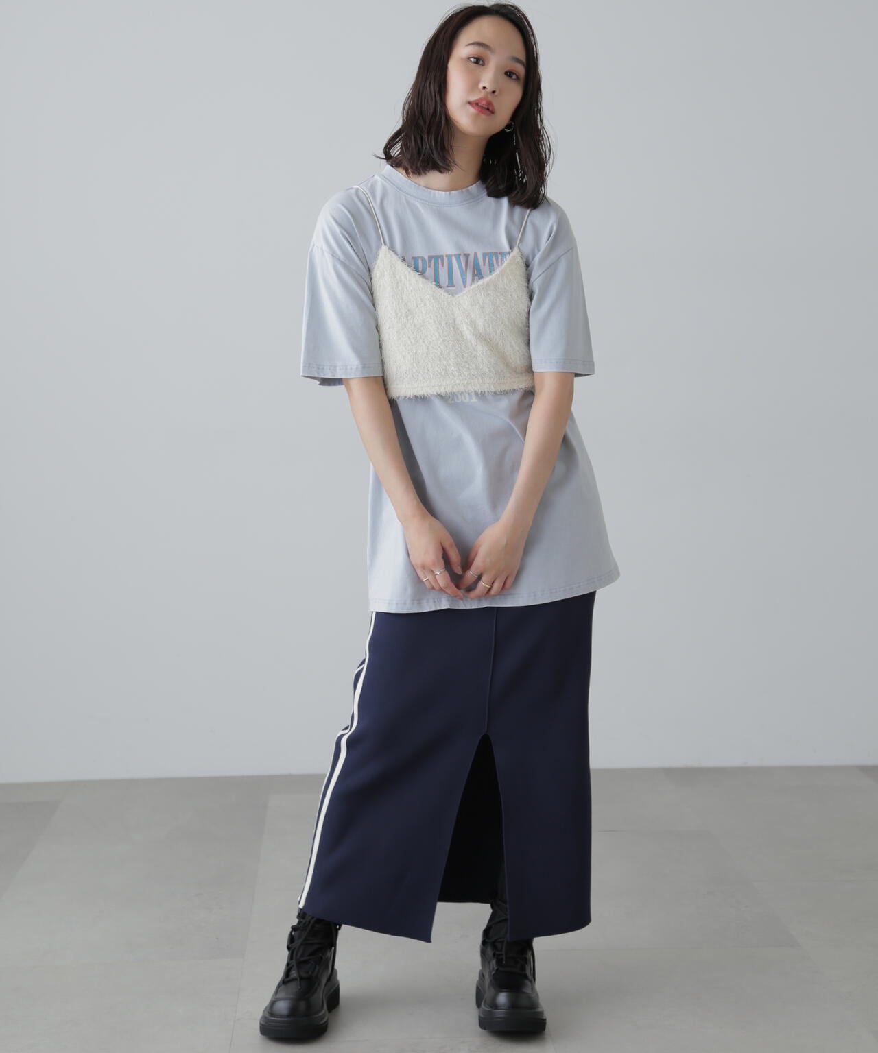ヴィンテージライクプリントTシャツ