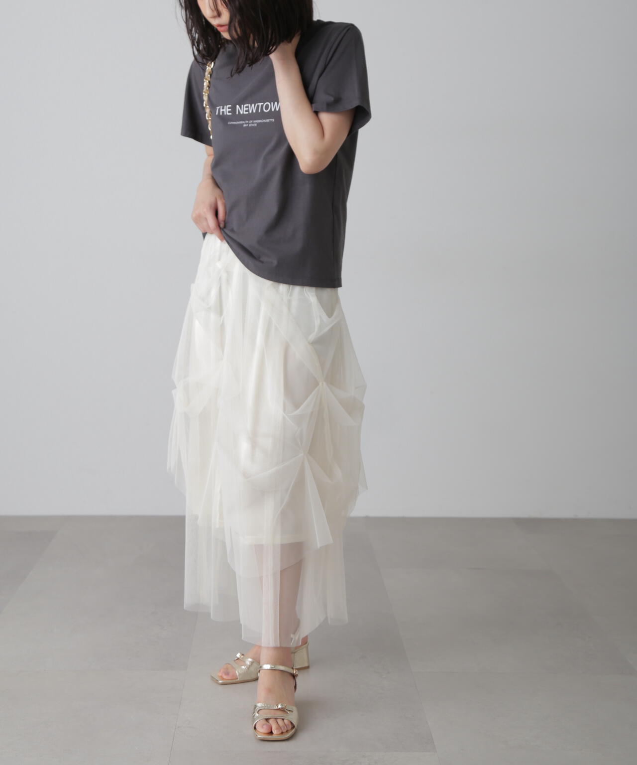 シンプルロゴプリントTシャツ