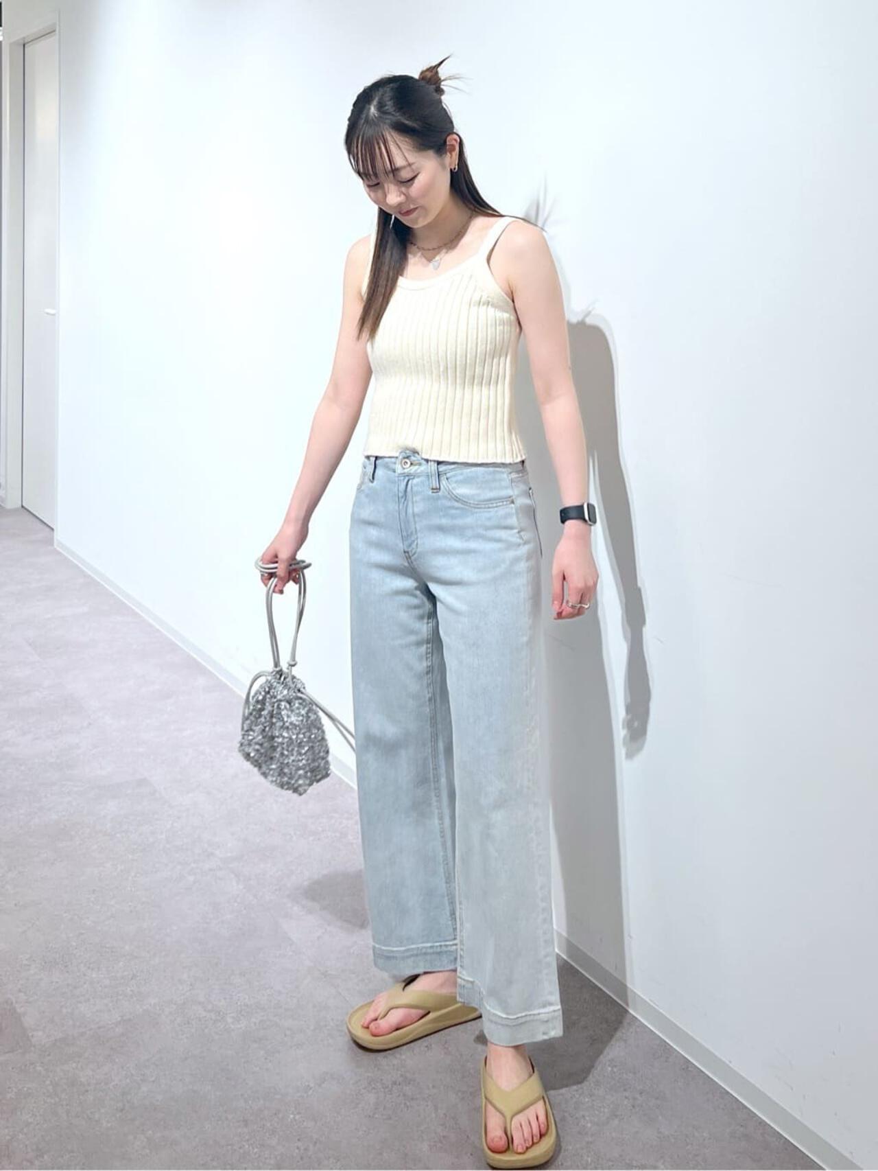 リブニットタンクトップ