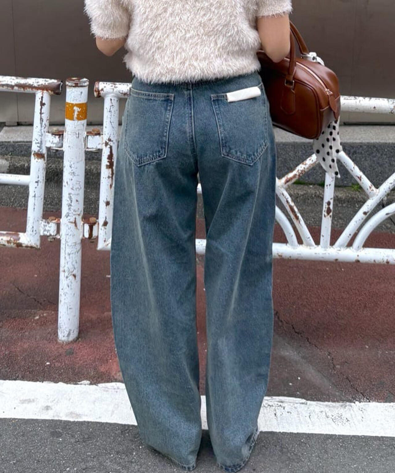 【一部追加生産予約】【3サイズ展開XS-M】デニムエッグパンツ【低身長サイズ有】