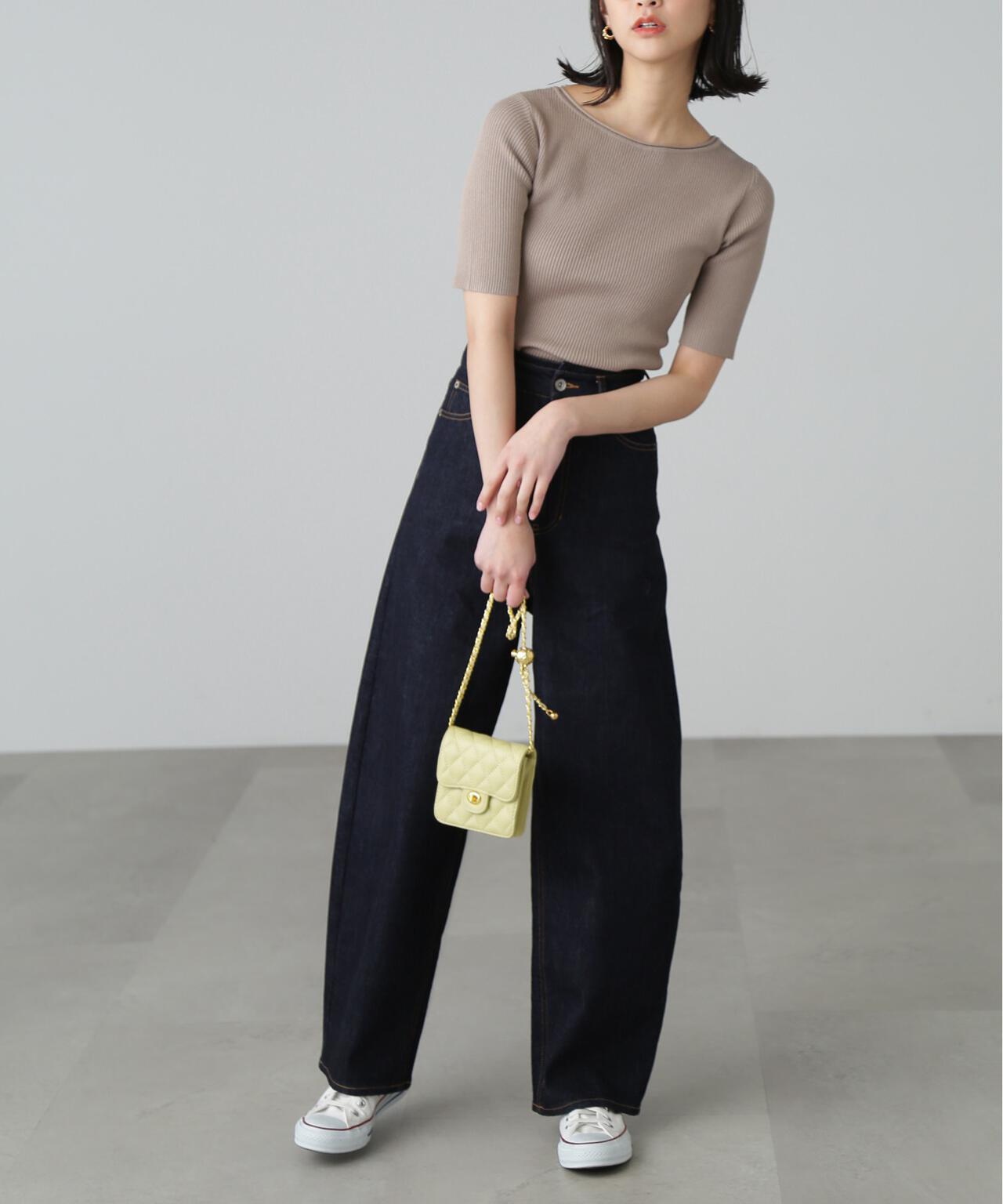 【3サイズ展開XS-M】デニムエッグパンツ【低身長サイズ有】