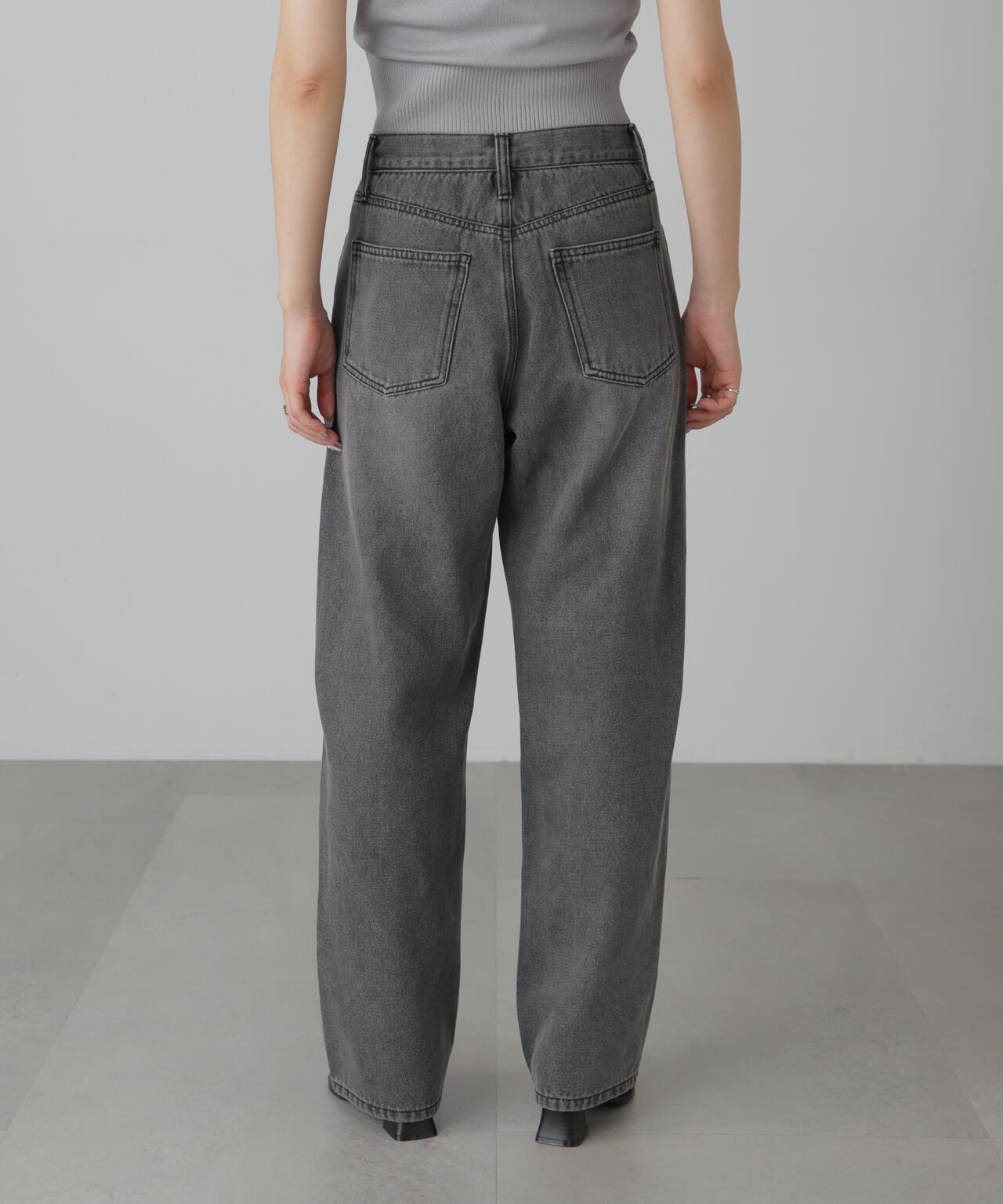 【4サイズ展開XS-L】ストレートデニムパンツ【低身長サイズ有】