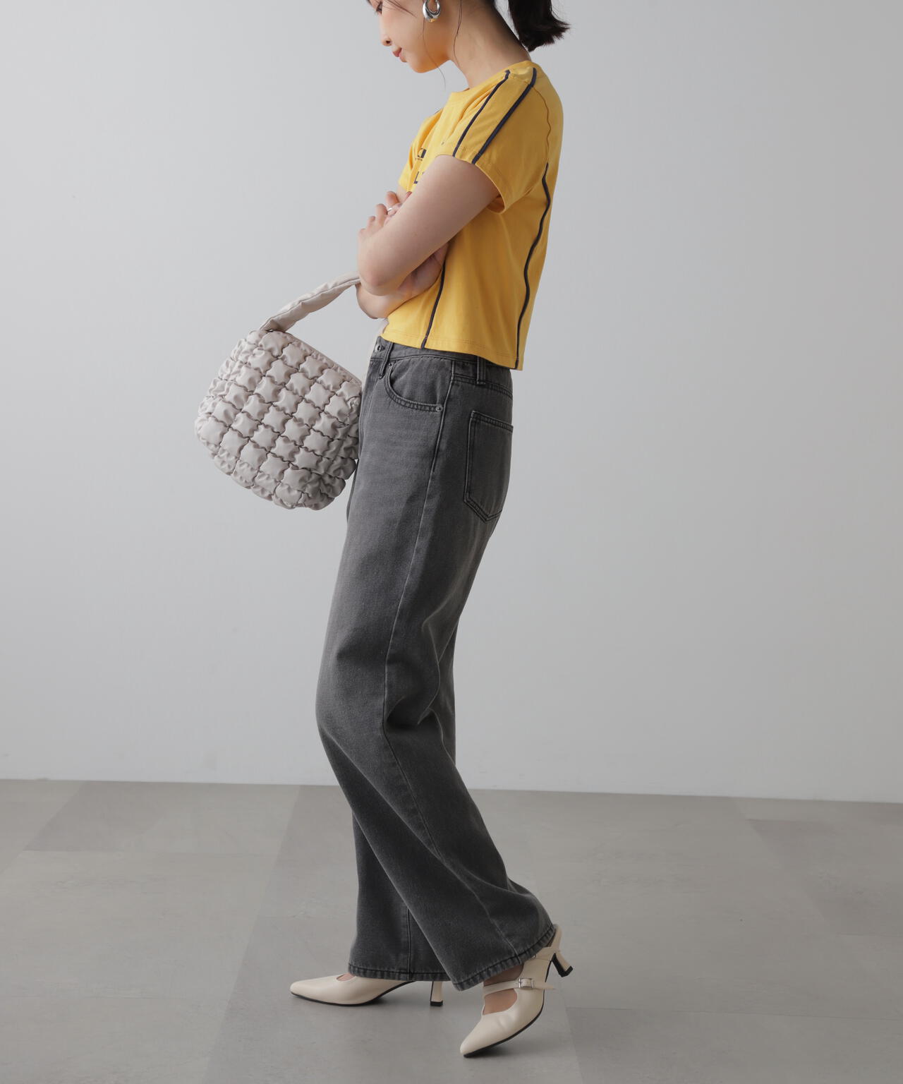 【4サイズ展開XS-L】ストレートデニムパンツ【低身長サイズ有】