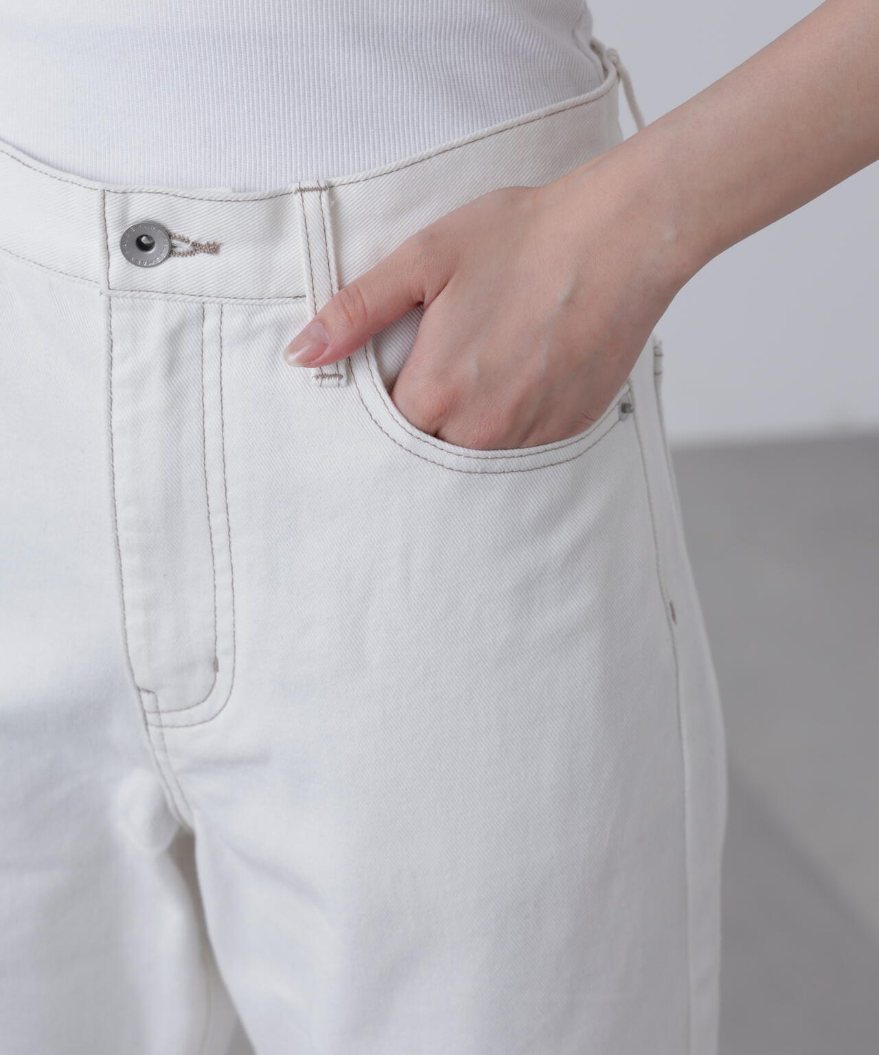 【4サイズ展開XS-L】ストレートデニムパンツ【低身長サイズ有】