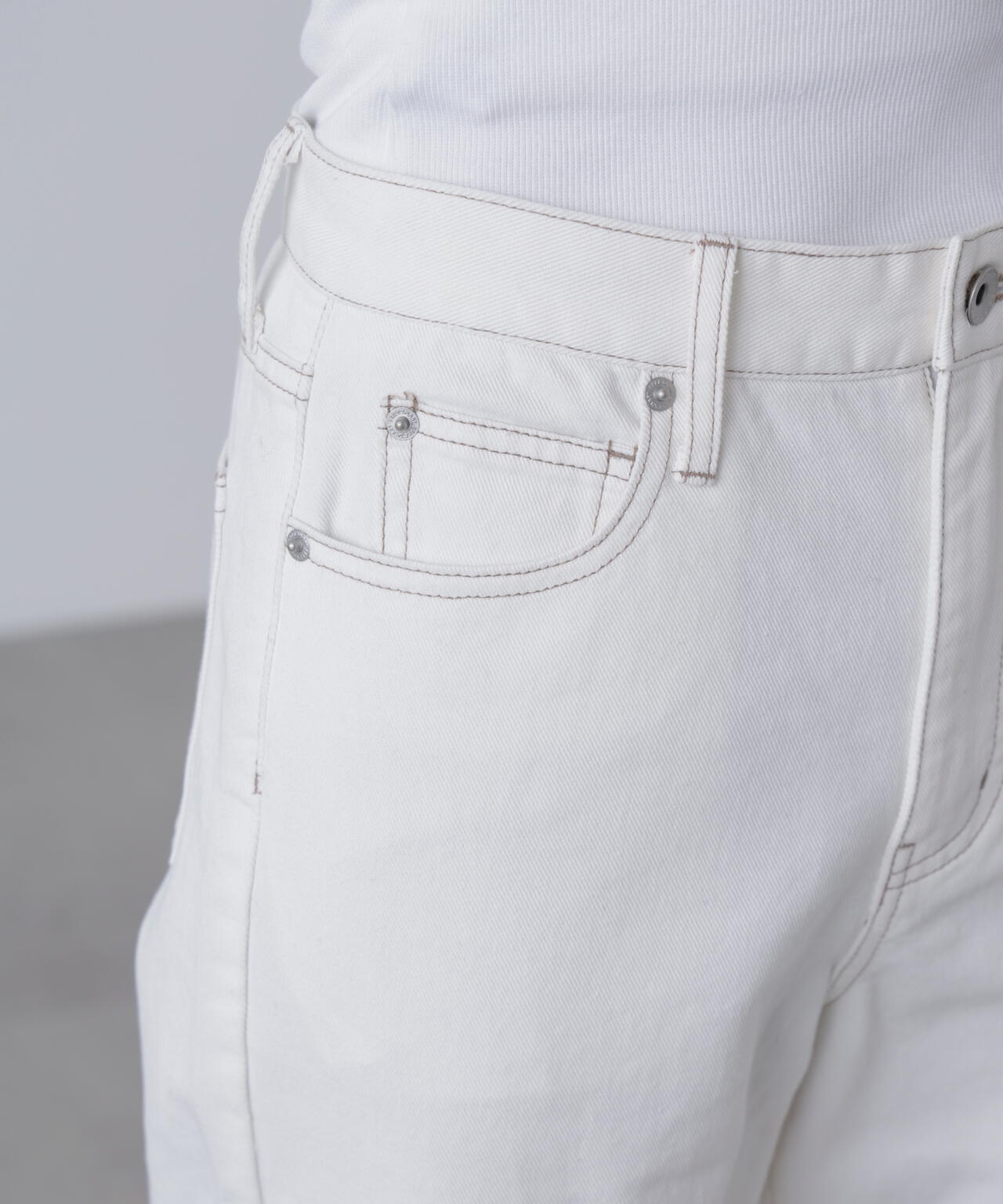 【4サイズ展開XS-L】ストレートデニムパンツ【低身長サイズ有】