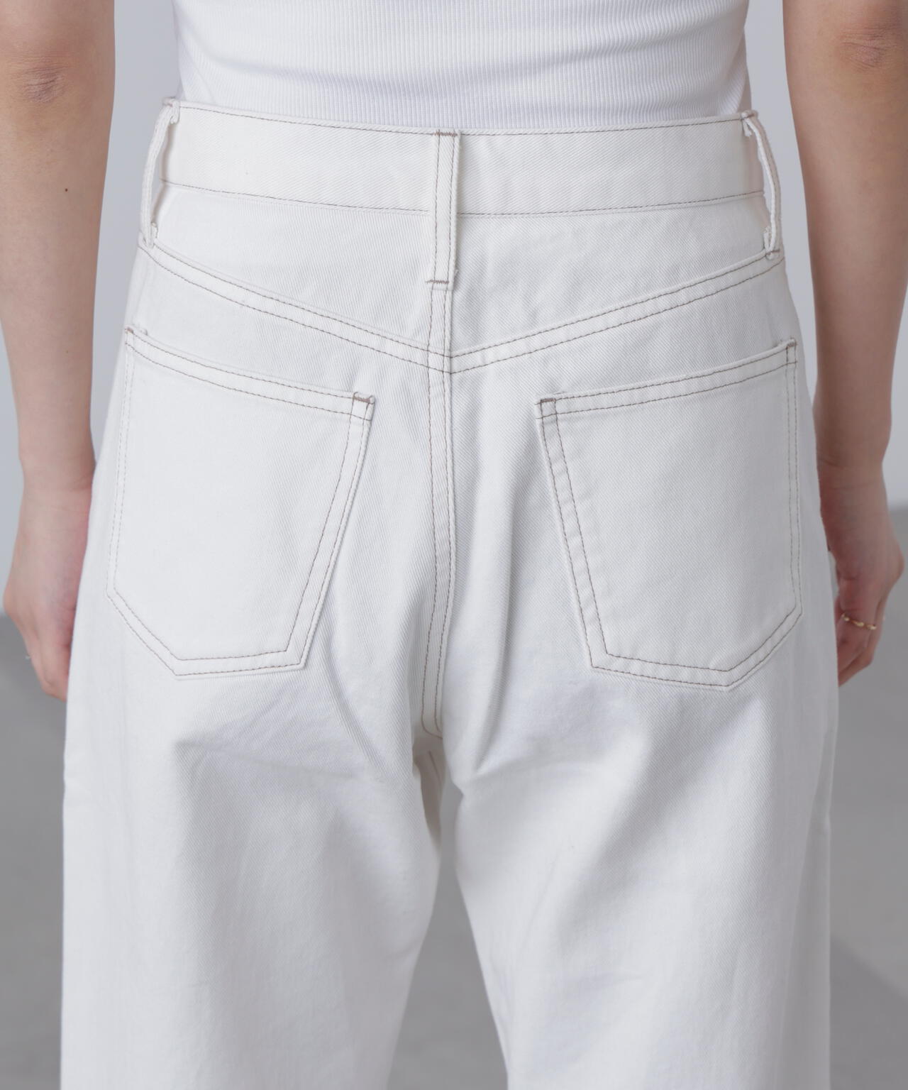 【4サイズ展開XS-L】ストレートデニムパンツ【低身長サイズ有】