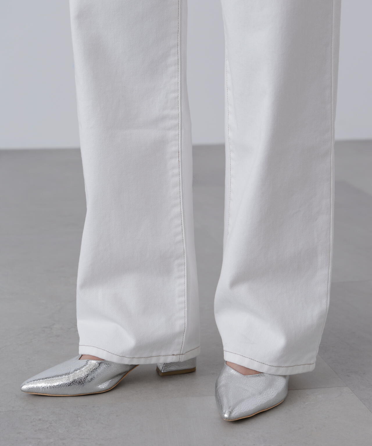 【4サイズ展開XS-L】ストレートデニムパンツ【低身長サイズ有】