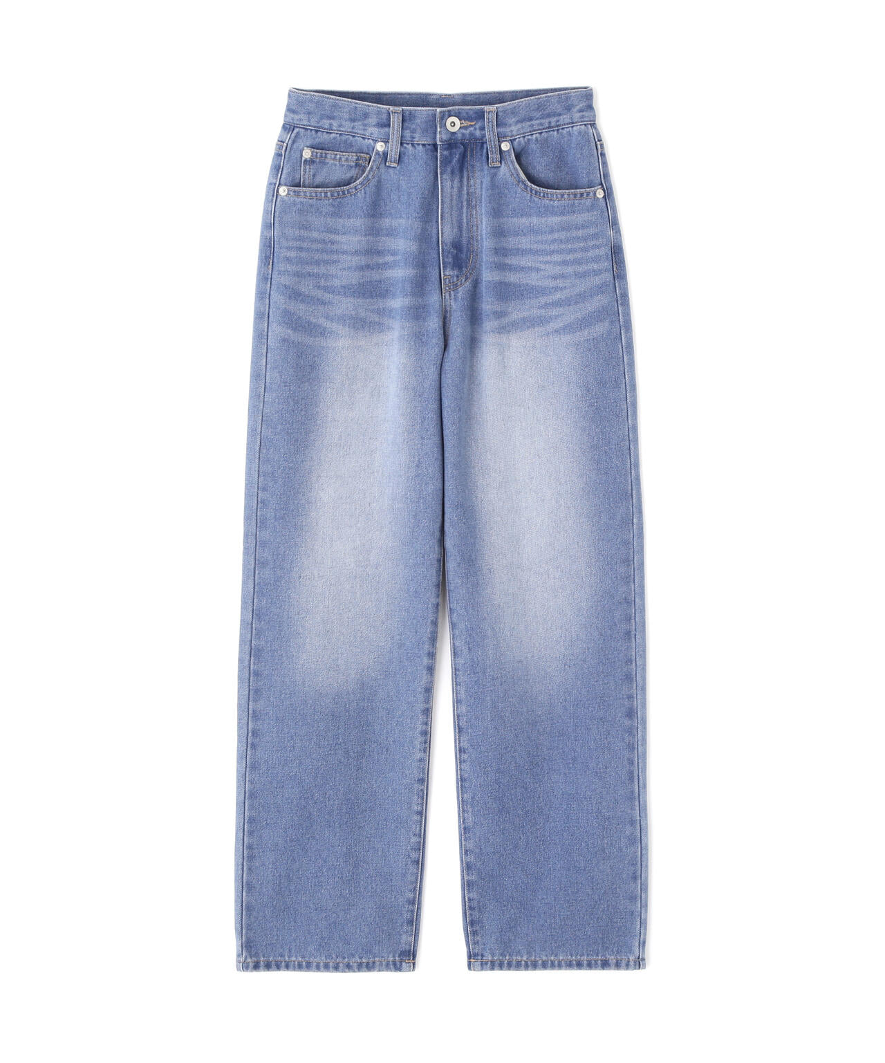 【4サイズ展開XS-L】ストレートデニムパンツ【低身長サイズ有】