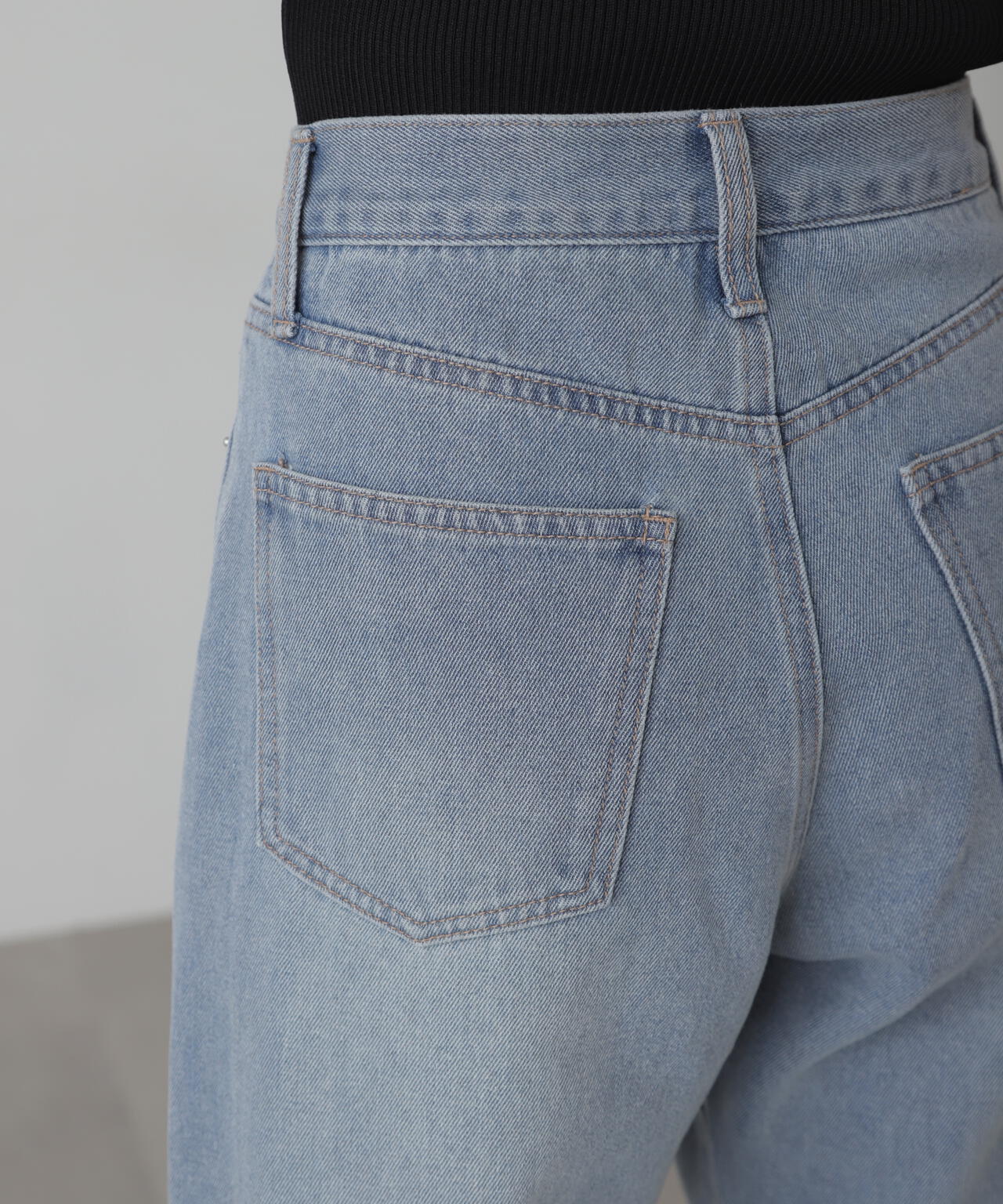 【4サイズ展開XS-L】ストレートデニムパンツ【低身長サイズ有】