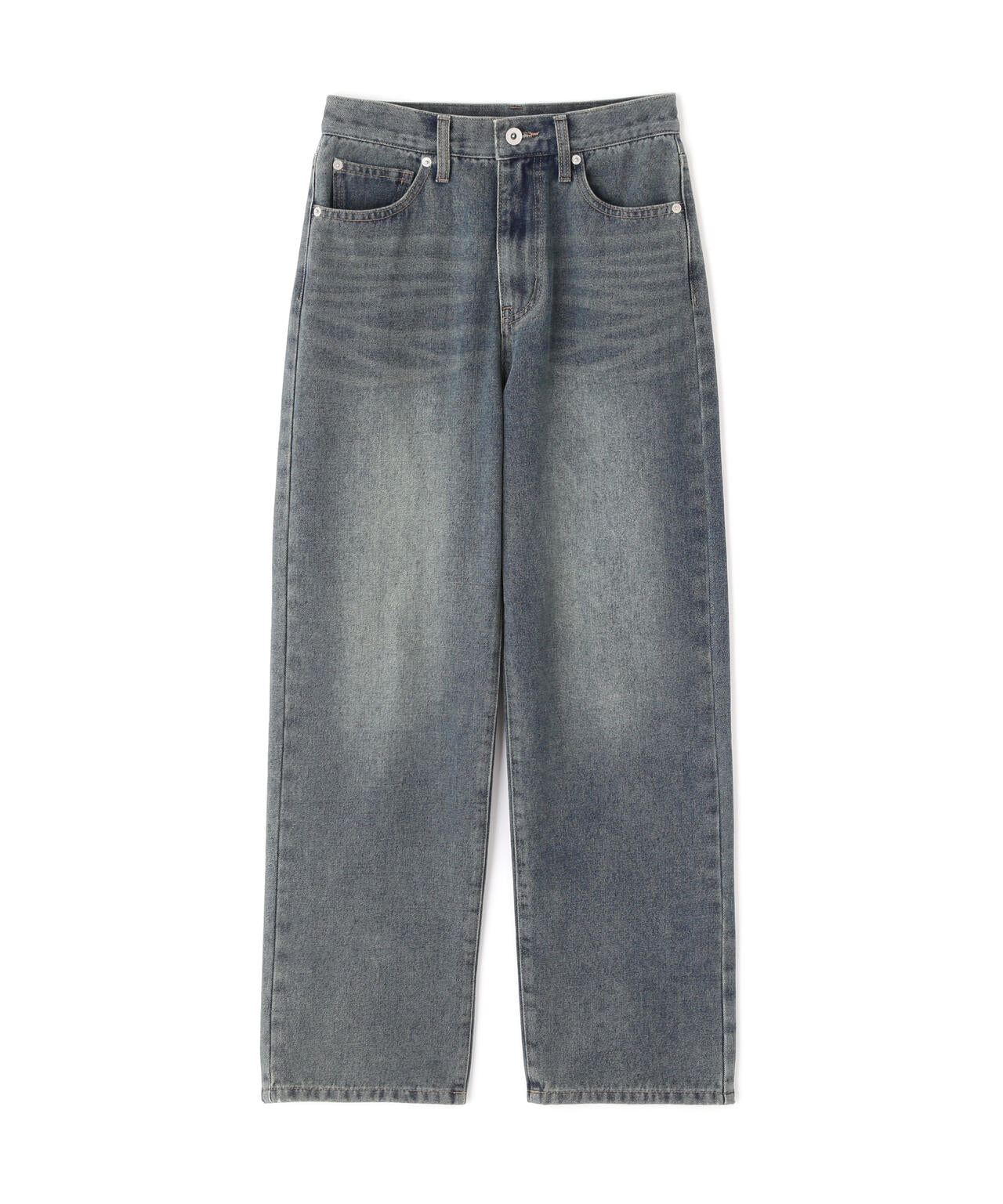 【4サイズ展開XS-L】ストレートデニムパンツ【低身長サイズ有】