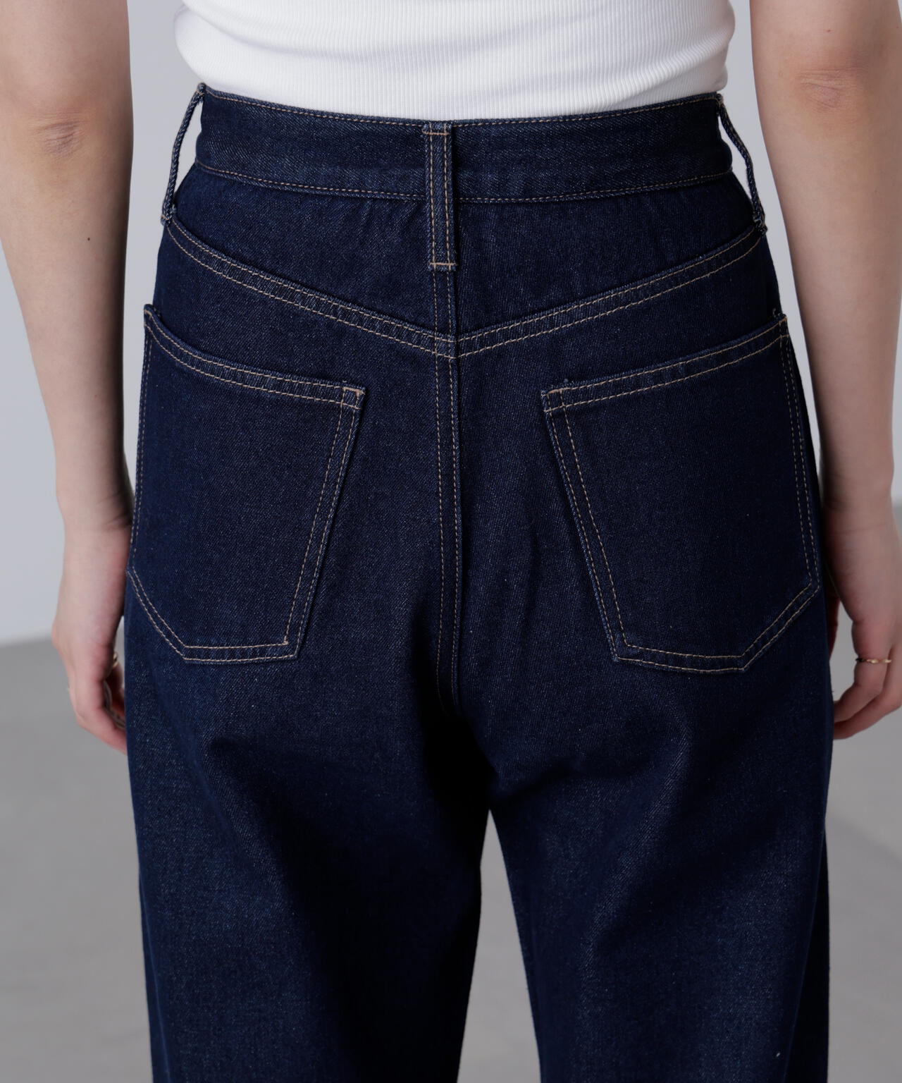 【4サイズ展開XS-L】ストレートデニムパンツ【低身長サイズ有】