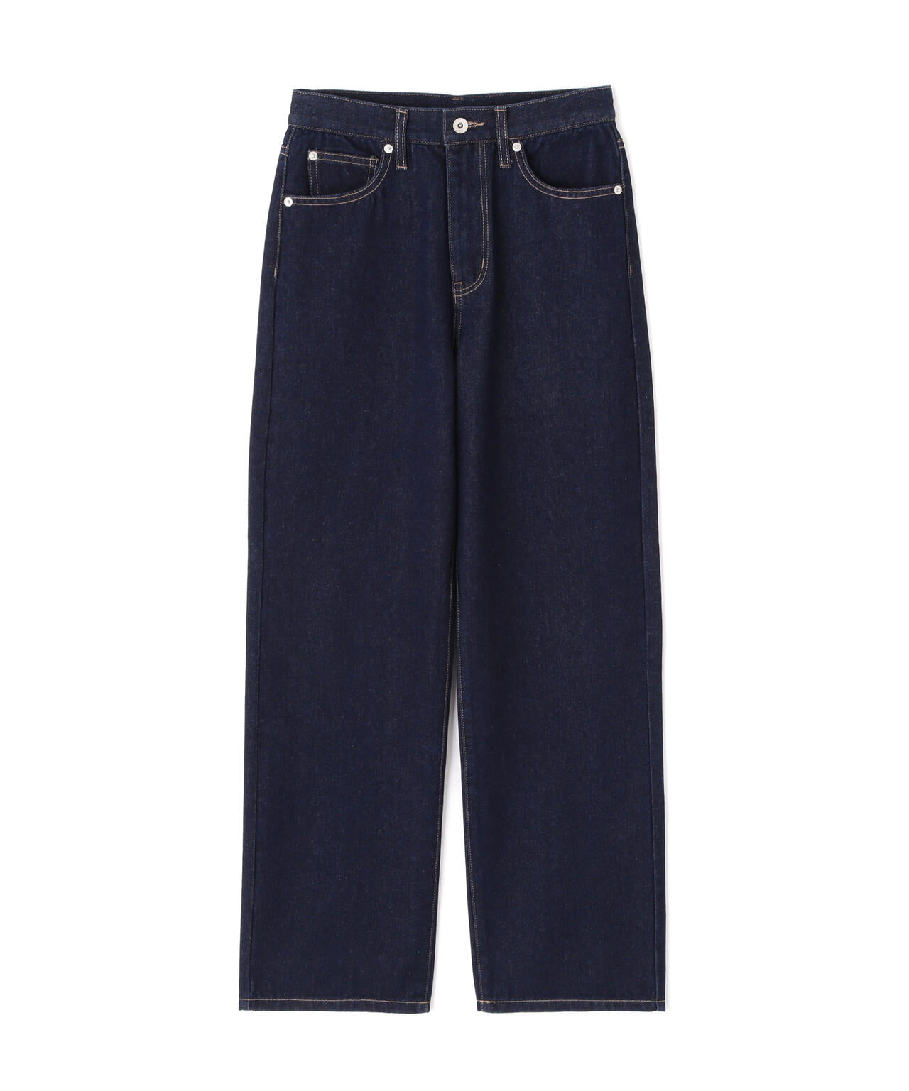 【4サイズ展開XS-L】ストレートデニムパンツ【低身長サイズ有】