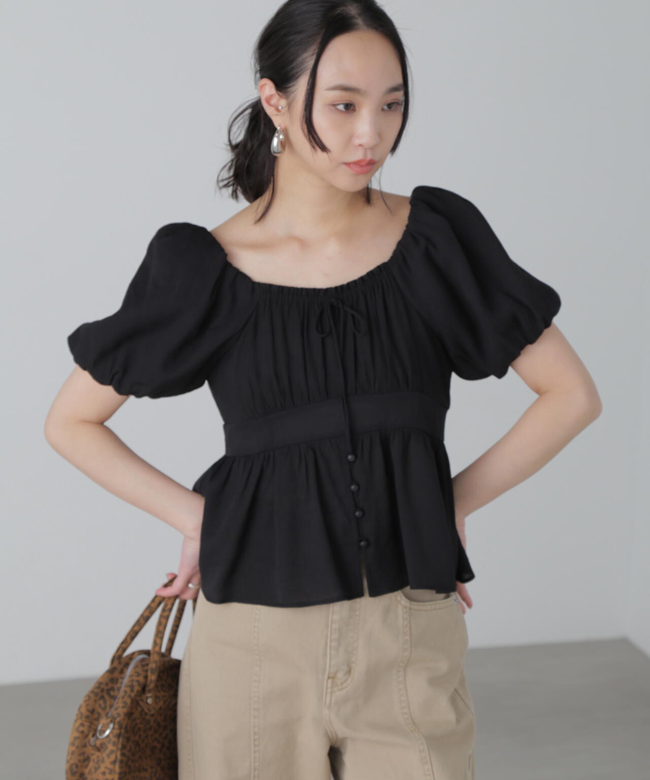 2wayオフショルブラウス
