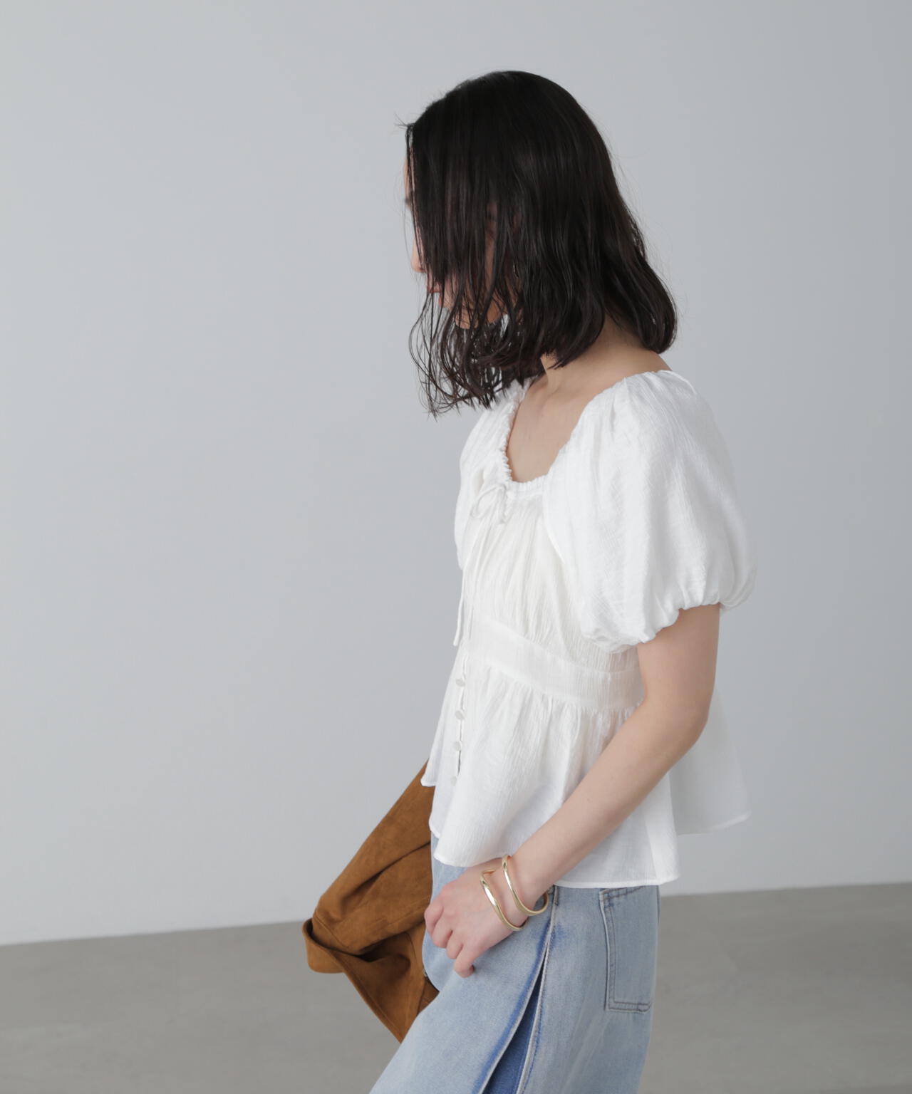 2wayオフショルブラウス