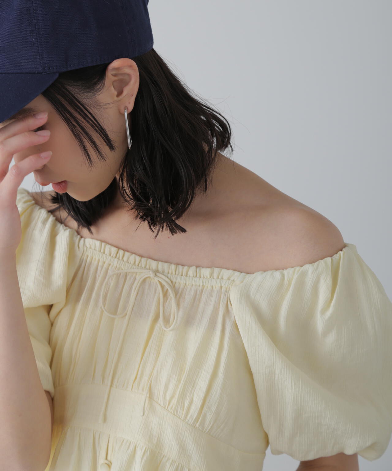 2wayオフショルブラウス