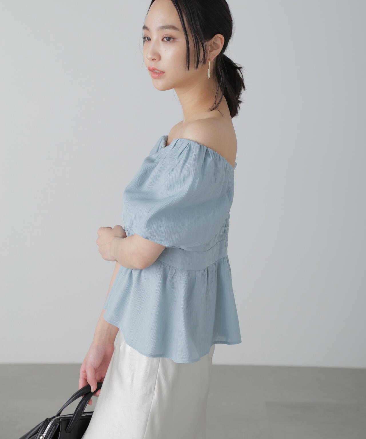 2wayオフショルブラウス