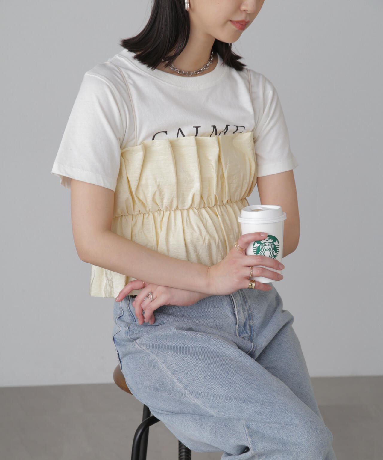 シャイニーキャミソールビスチェ