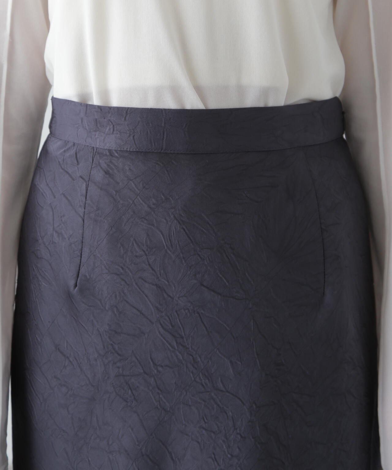 ワッシャーサテンナロースカート