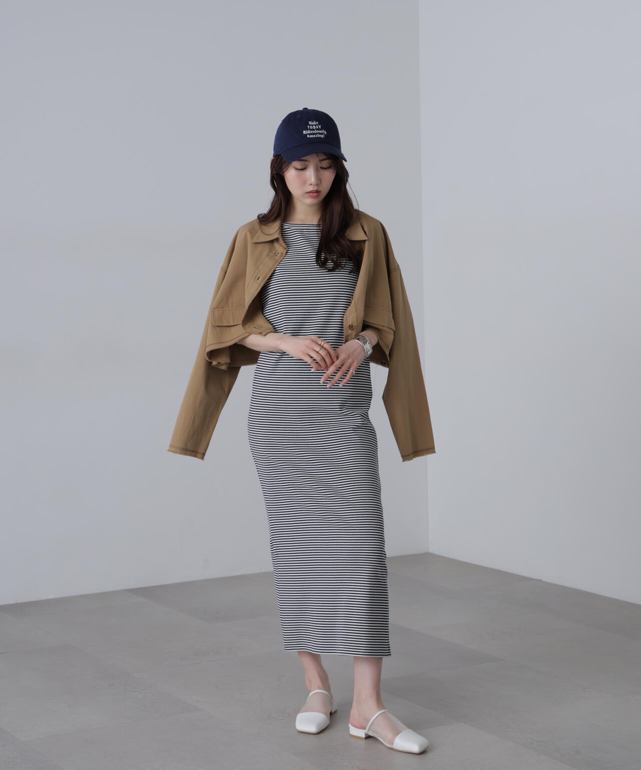 〈セットアップ対応〉クロップドフリンジブルゾン