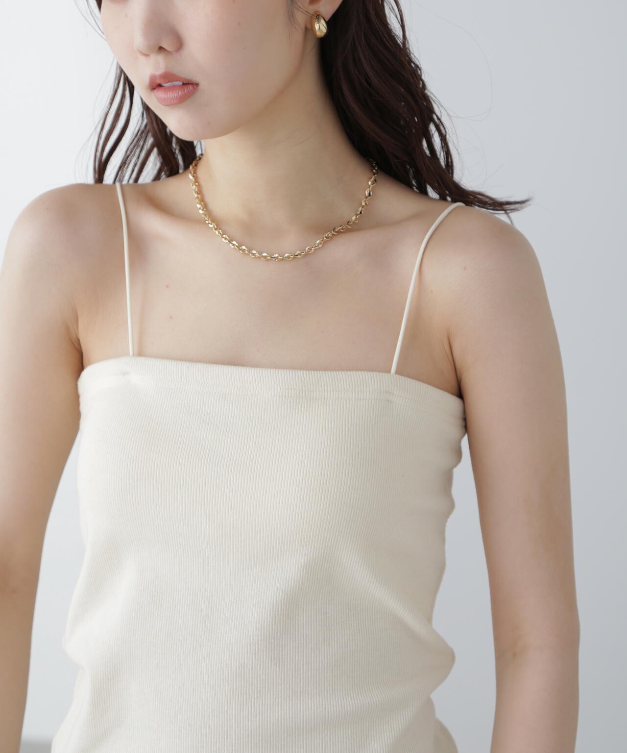 カップ付きベアキャミソール