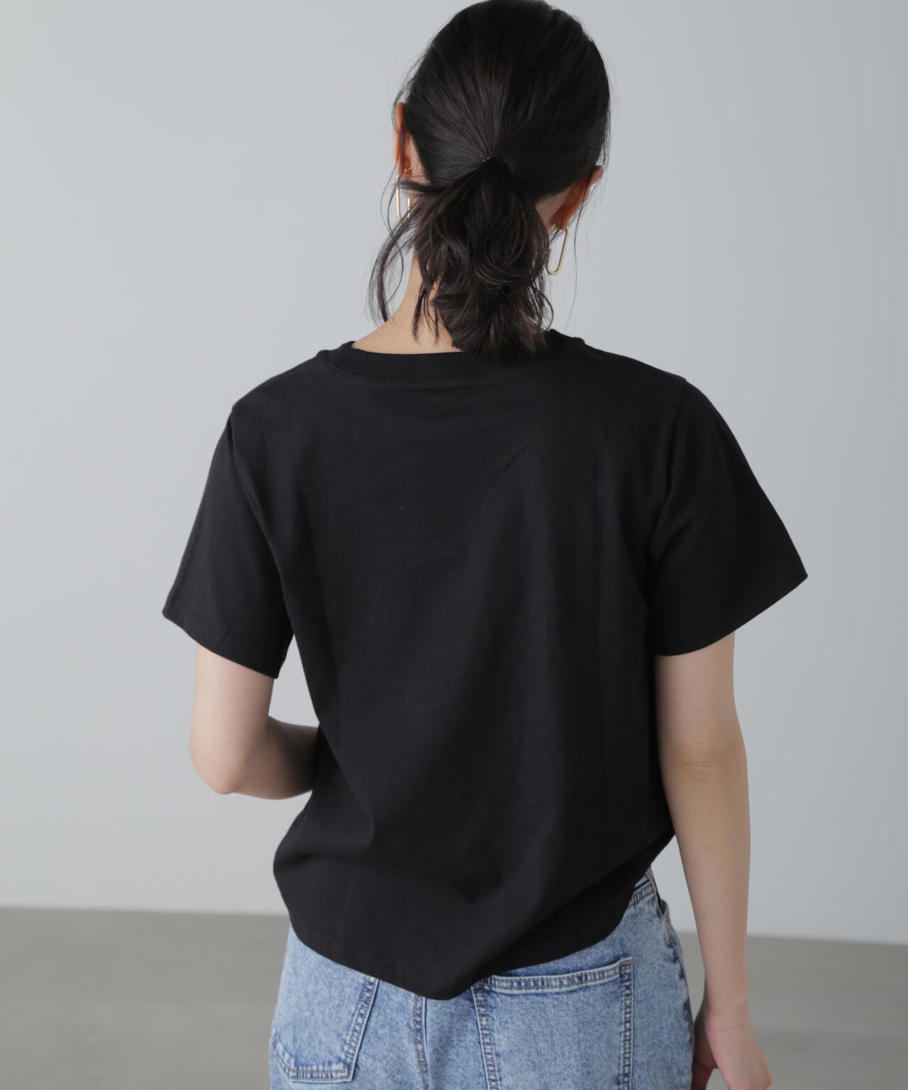 カラーフレンチロゴプリントTシャツ