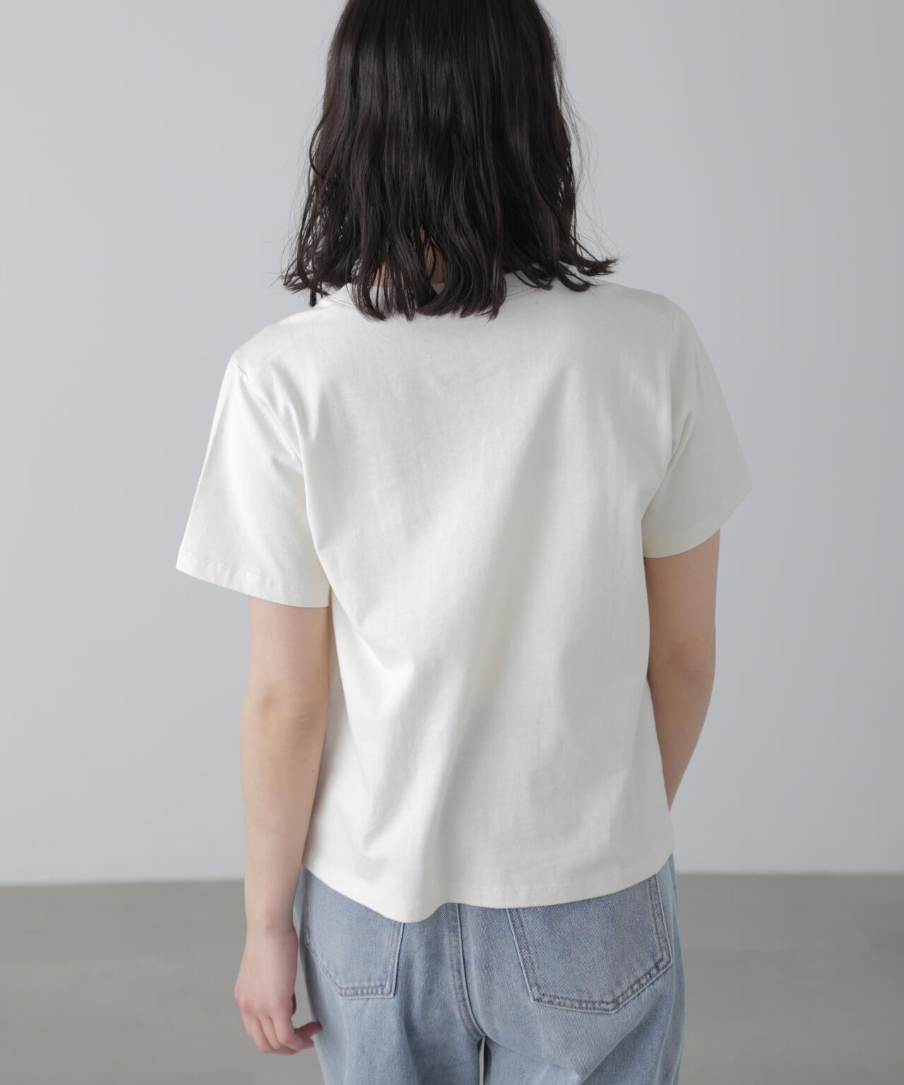カラーフレンチロゴプリントTシャツ