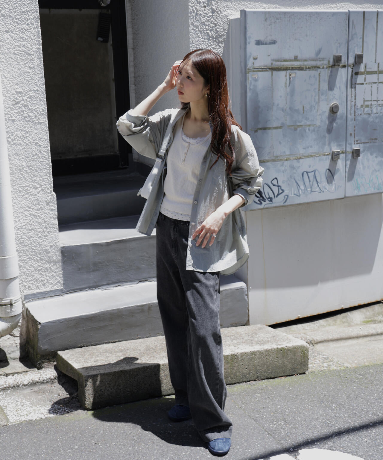 ナイロンベーシックシャツ