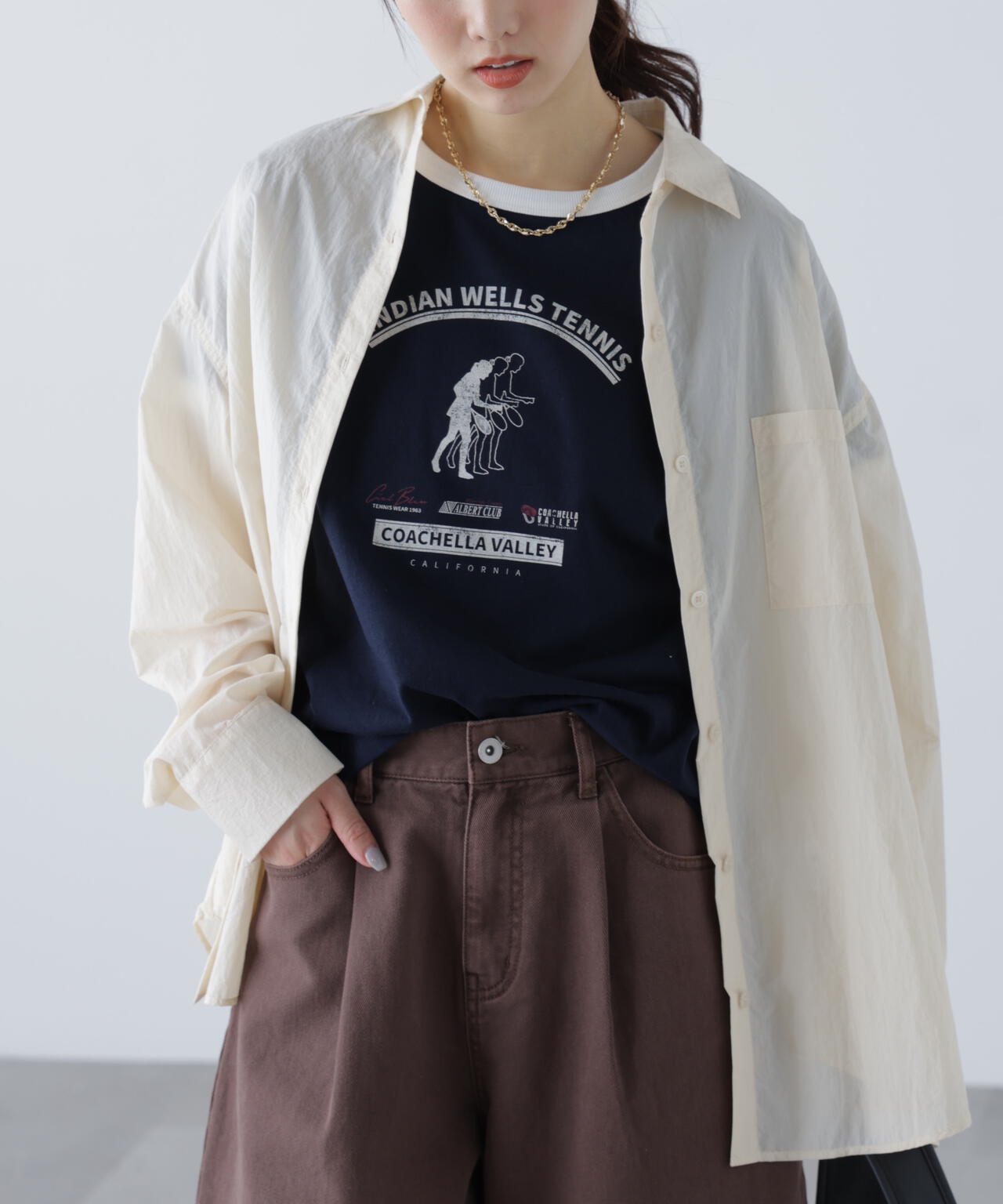 ナイロンベーシックシャツ