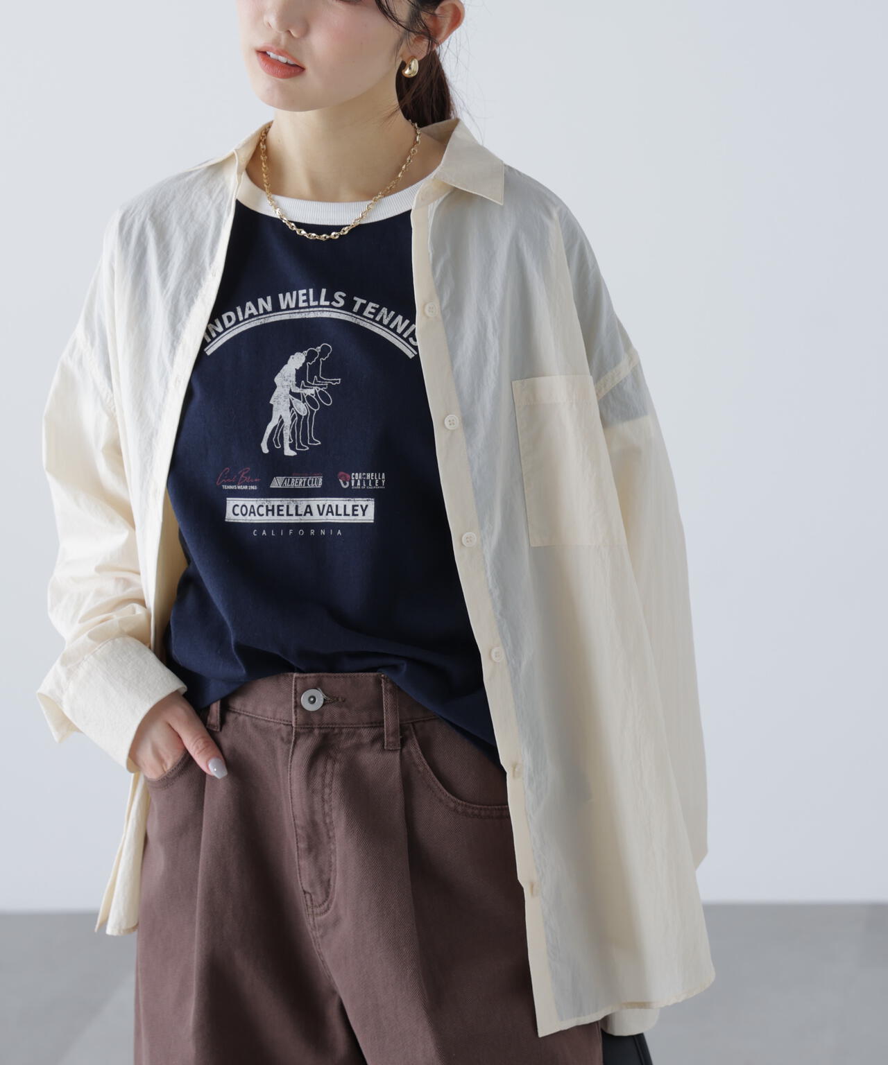 ナイロンベーシックシャツ