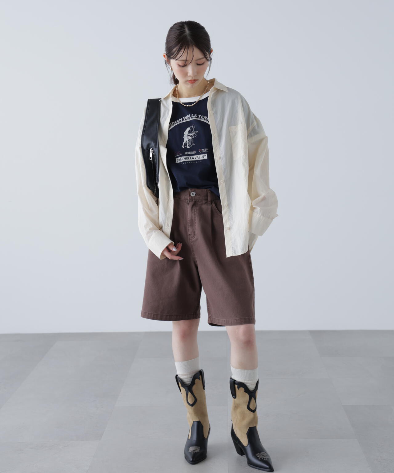 ナイロンベーシックシャツ