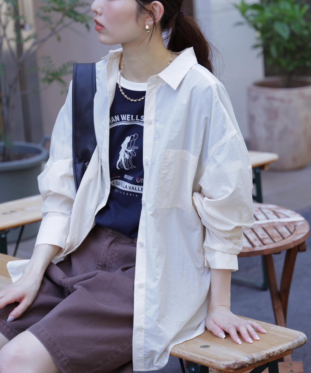 ナイロンベーシックシャツ