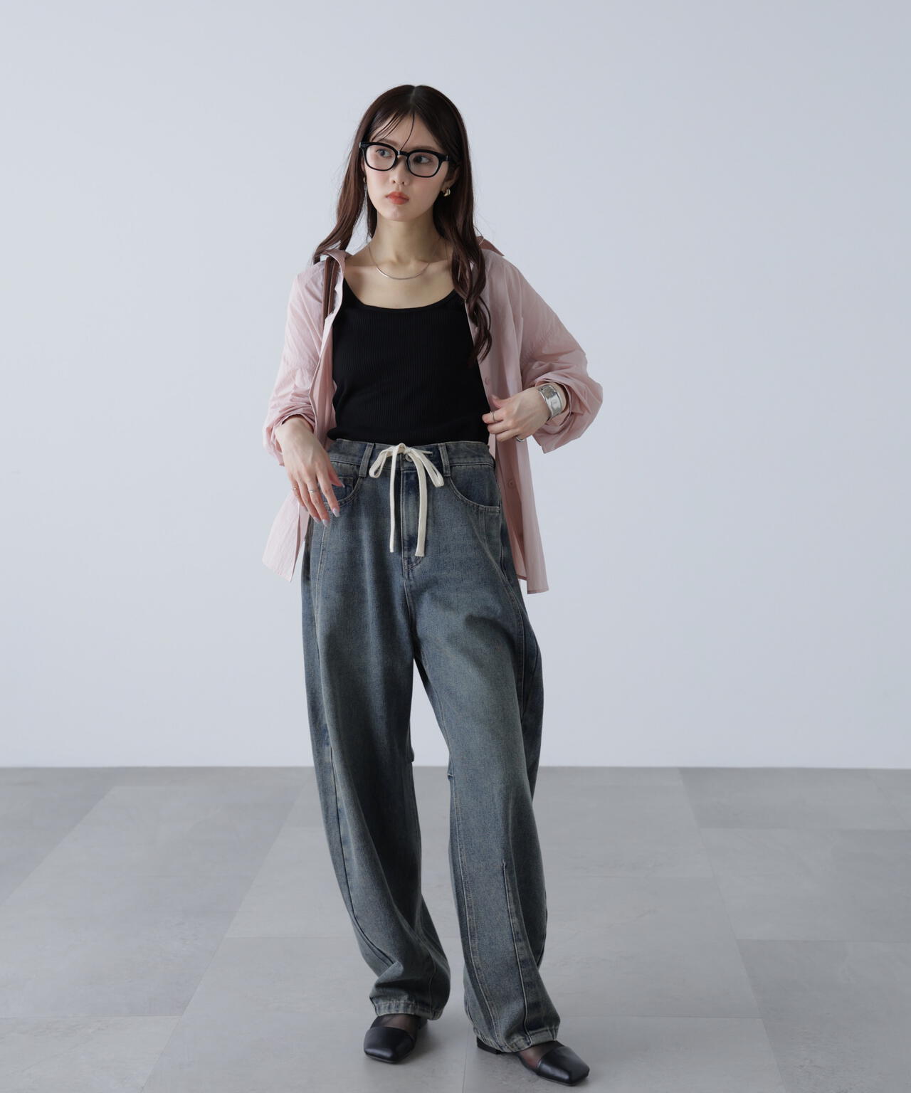 ナイロンベーシックシャツ