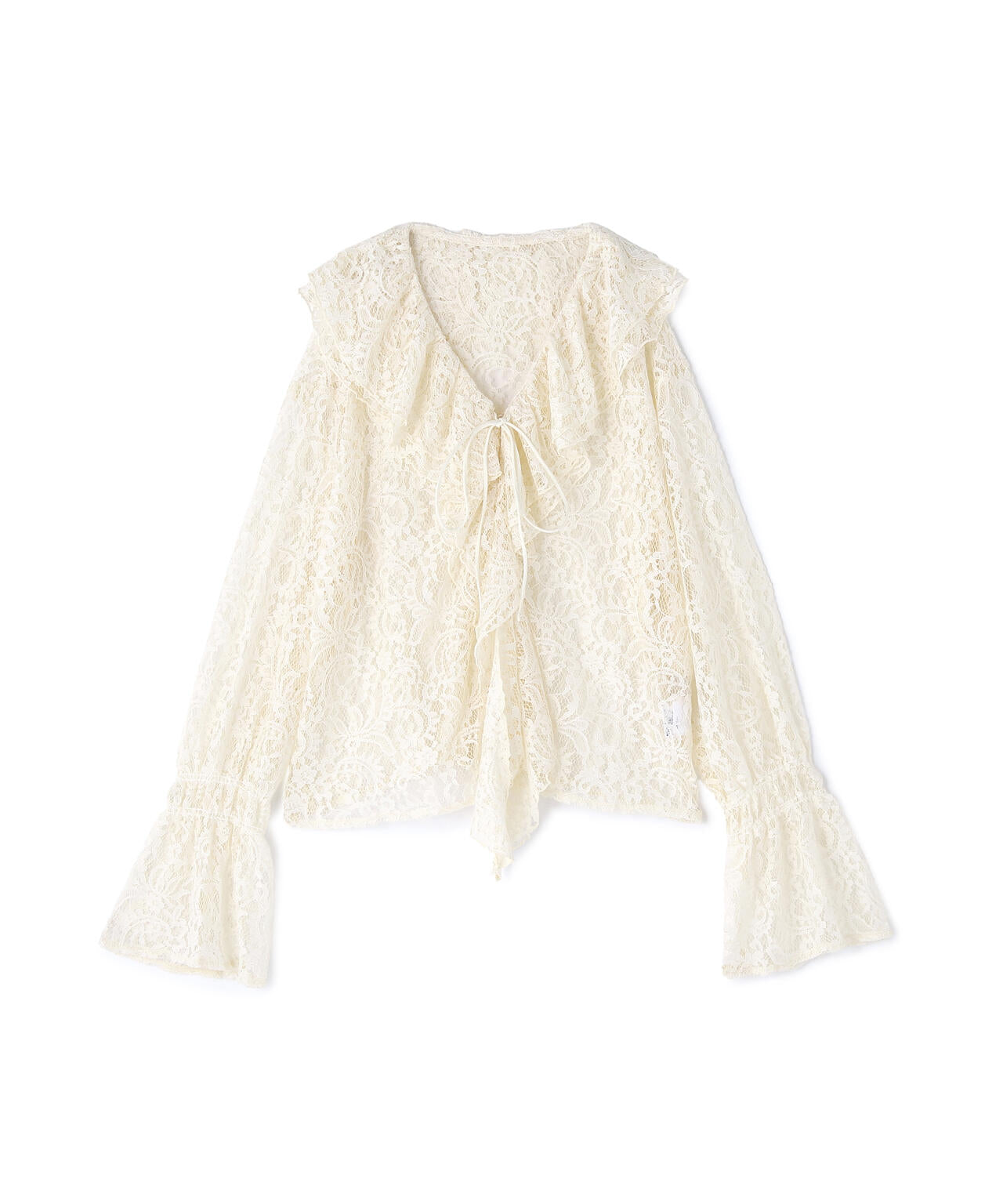 ダブルラッフルフリルブラウス