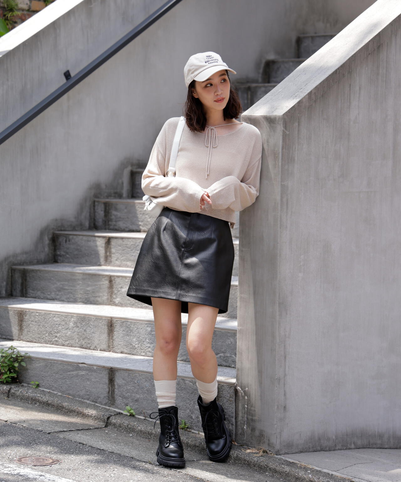 合皮ミニスカート