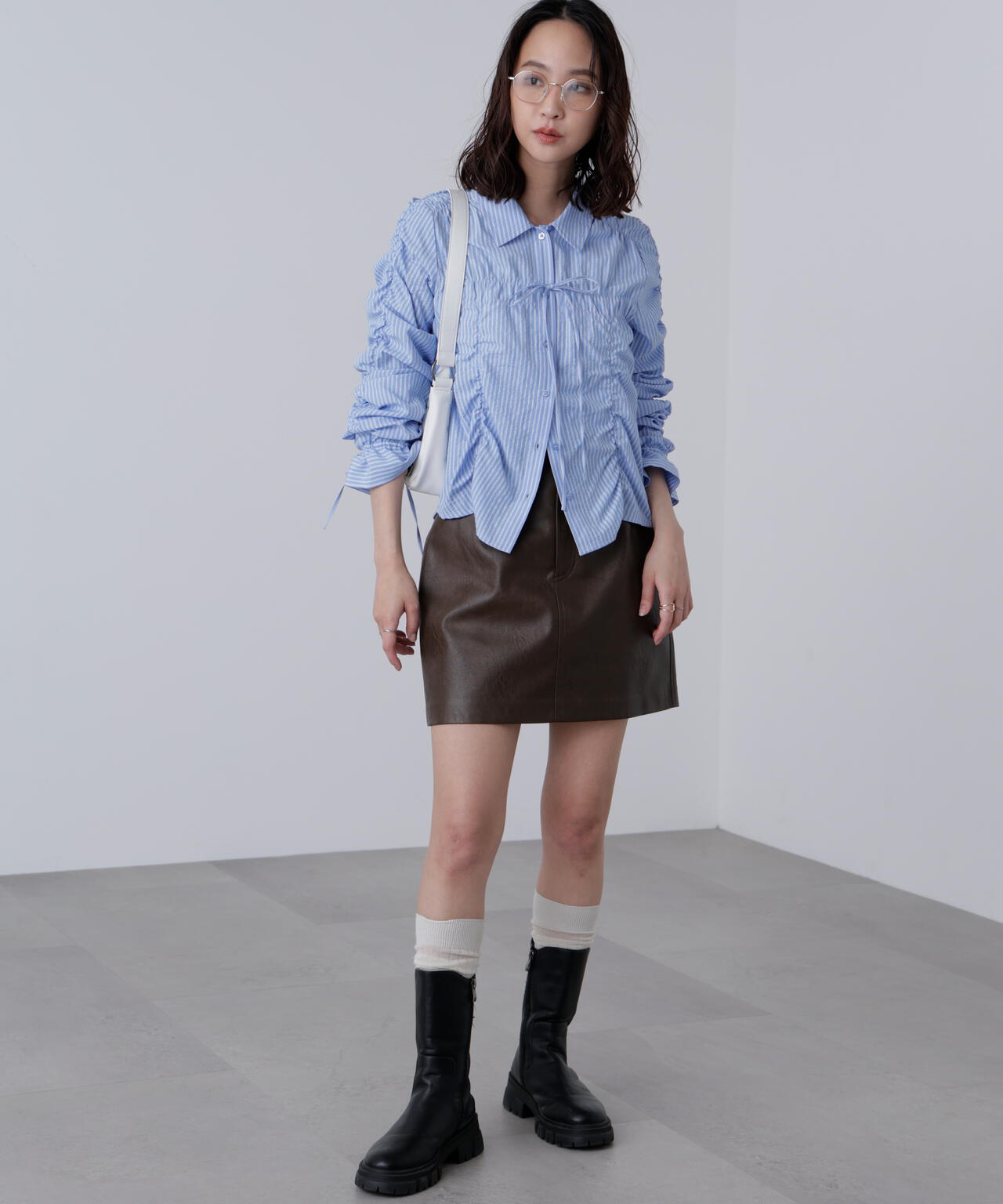 合皮ミニスカート