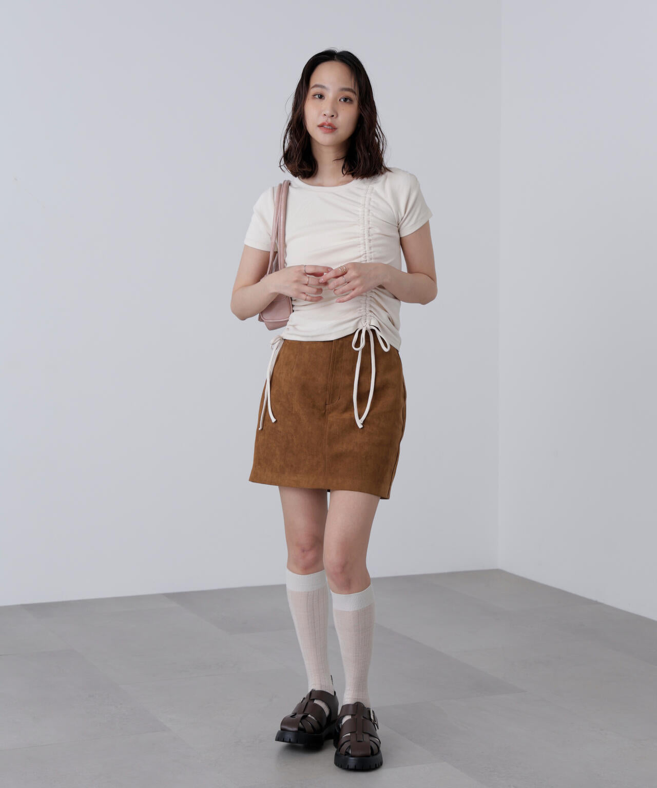 合皮ミニスカート