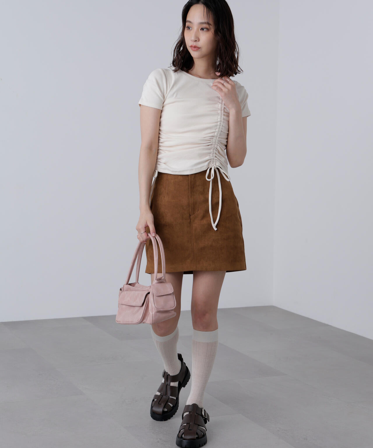 合皮ミニスカート