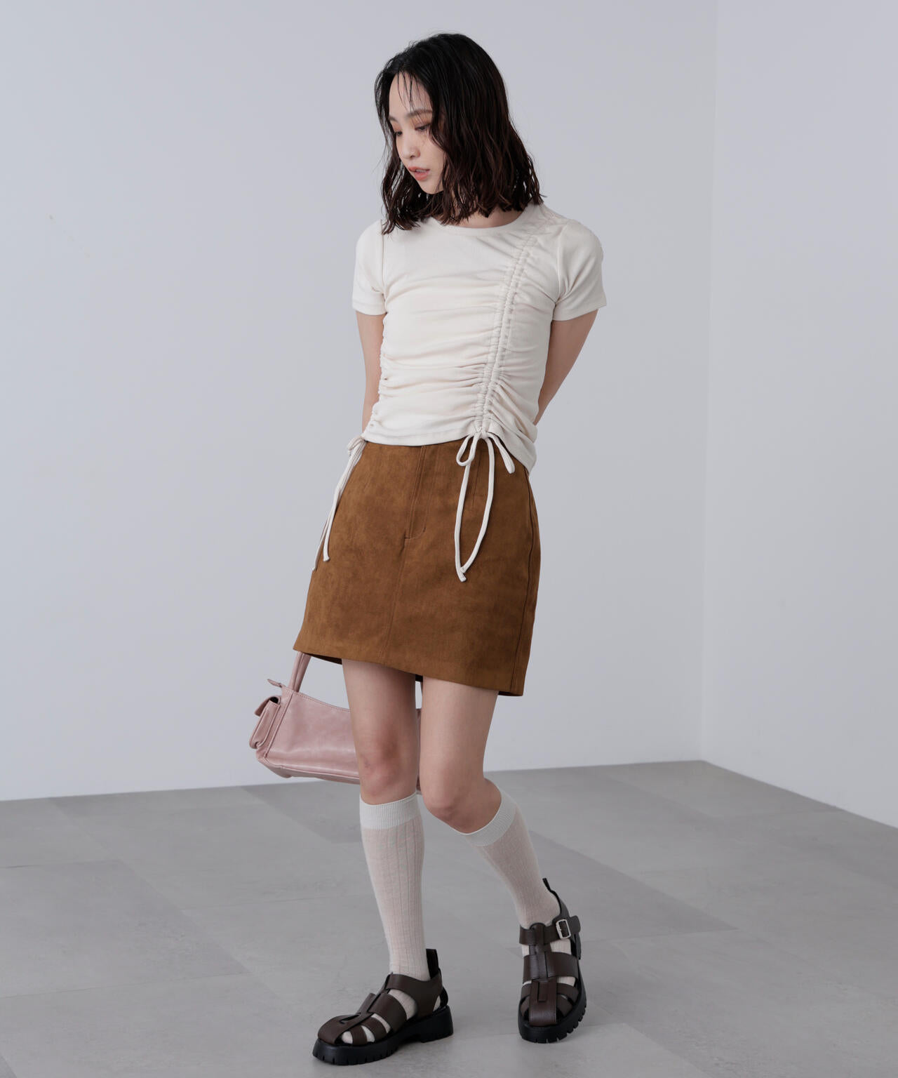 合皮ミニスカート