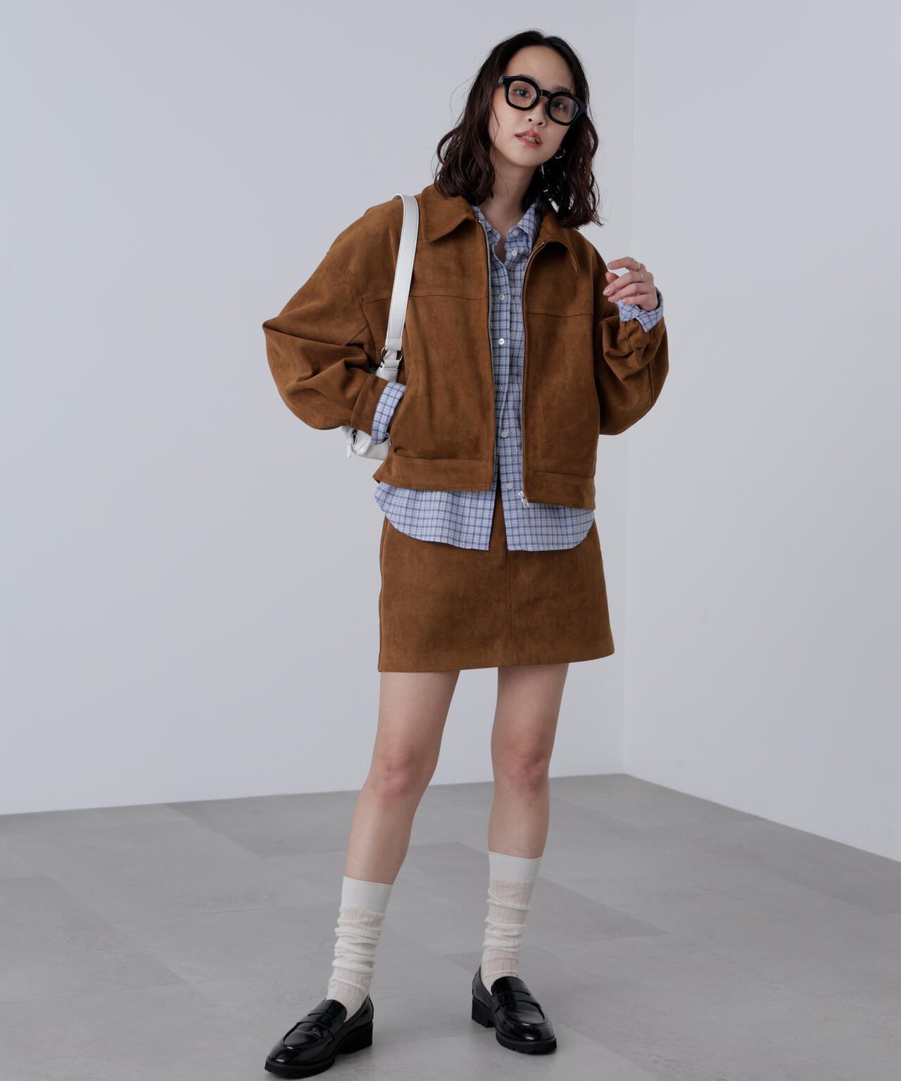 合皮ミニスカート